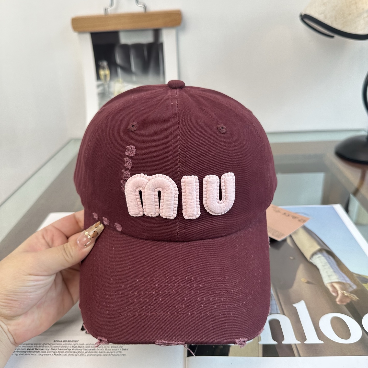 谬谬miumiu 原单 新款棒球帽，正品开模订制，原版做工细致质量超赞！