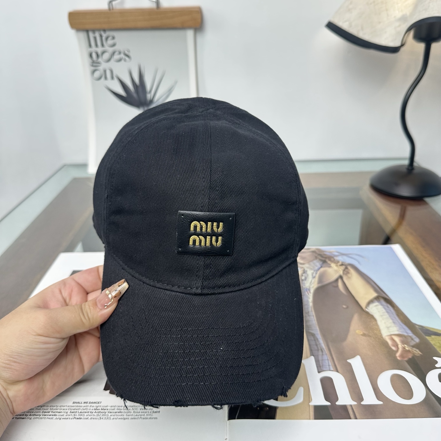 谬谬miumiu 原单 新款棒球帽，正品开模订制，原版做工细致质量超赞！