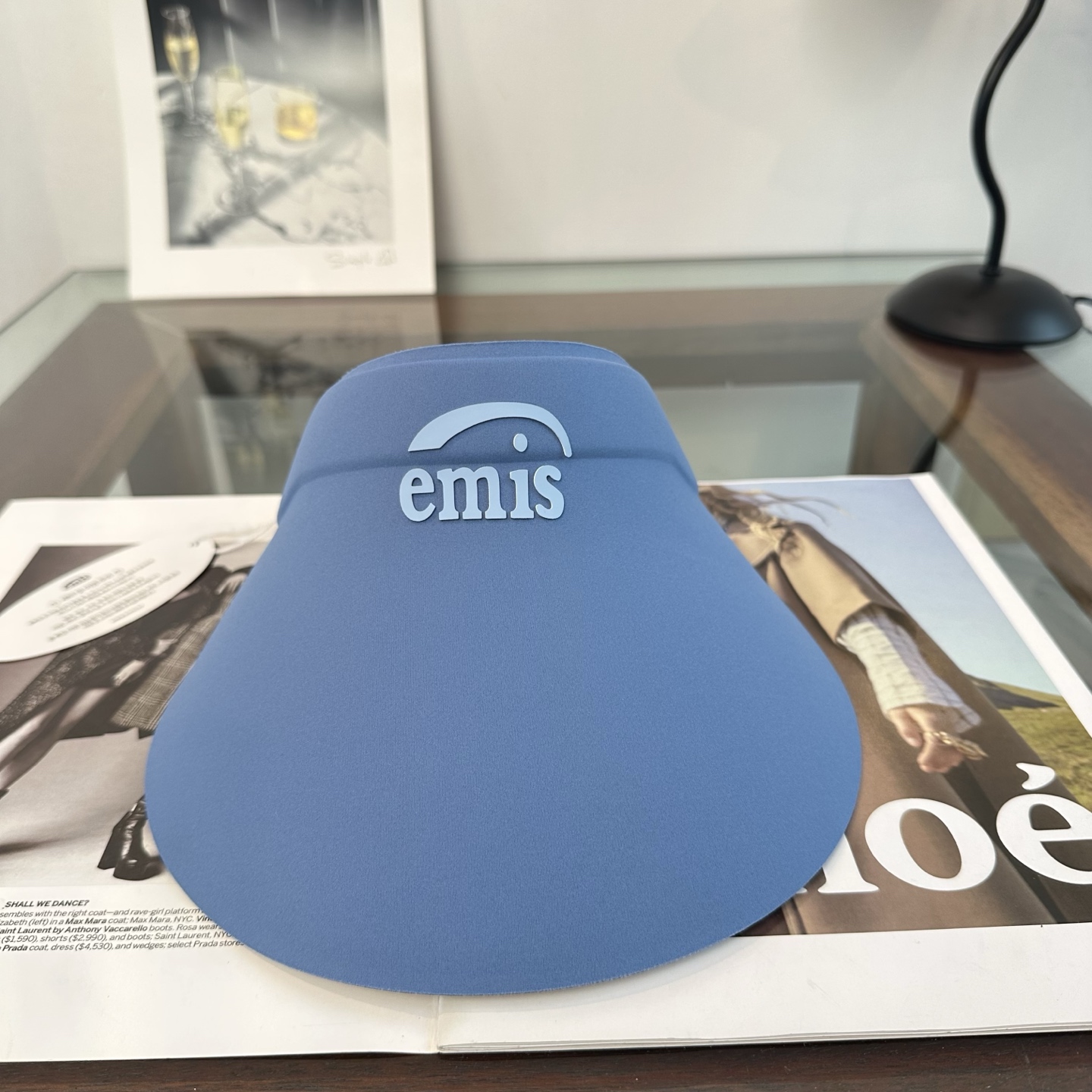 emis 防晒空顶帽子女夏季时尚大帽 檐遮阳帽防紫外线女