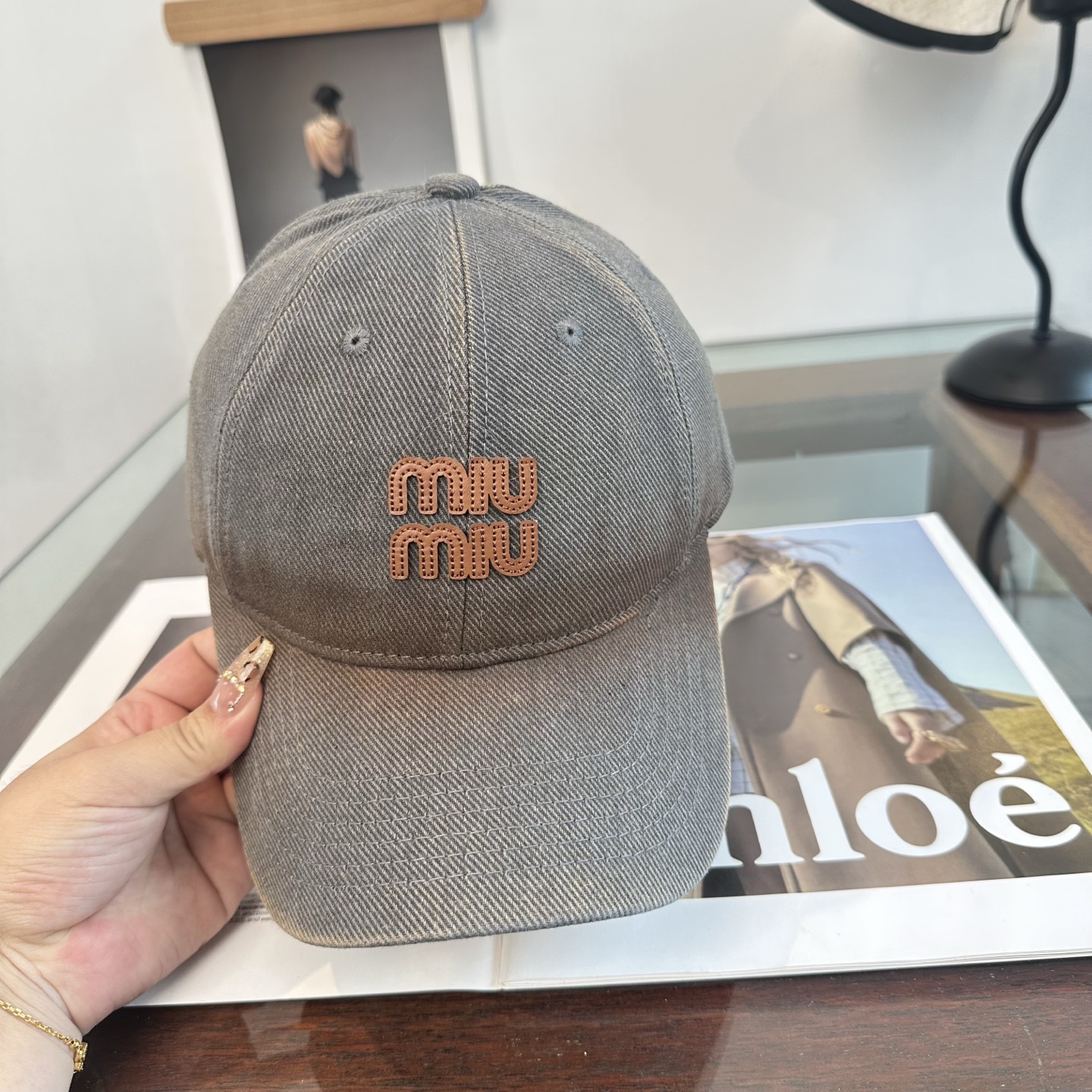 谬谬miumiu 原单 新款棒球帽，正品开模订制，原版做工细致质量超赞！
