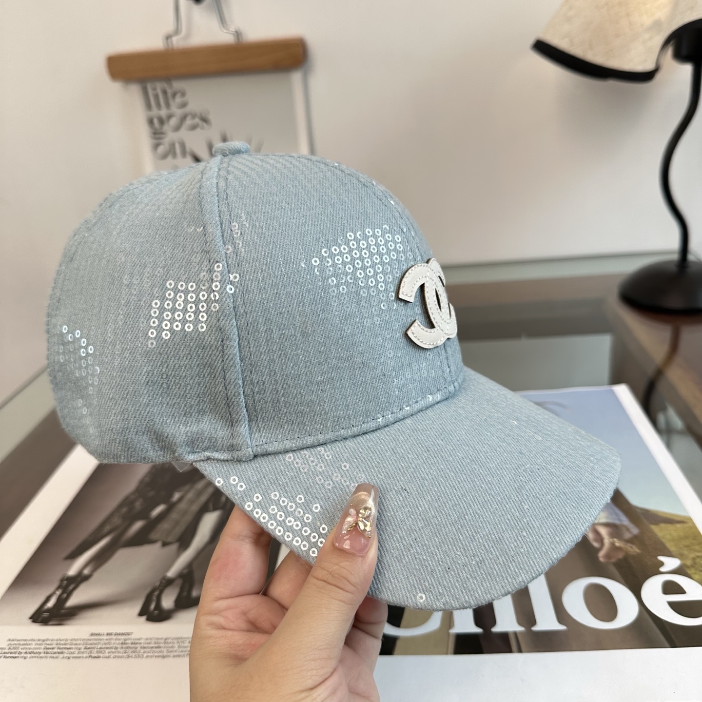 CHANEL香奈儿 新款简约logo棒球帽，新款出货，大牌款超好搭配，赶紧入手！