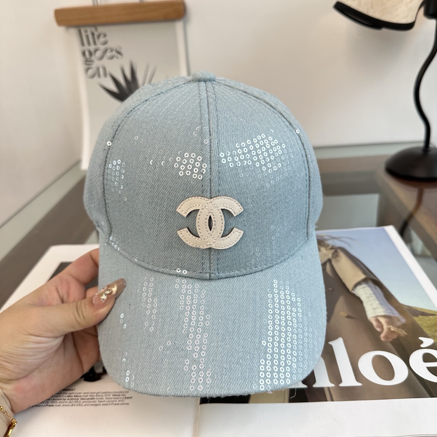 CHANEL香奈儿 新款简约logo棒球帽，新款出货，大牌款超好搭配，赶紧入手！