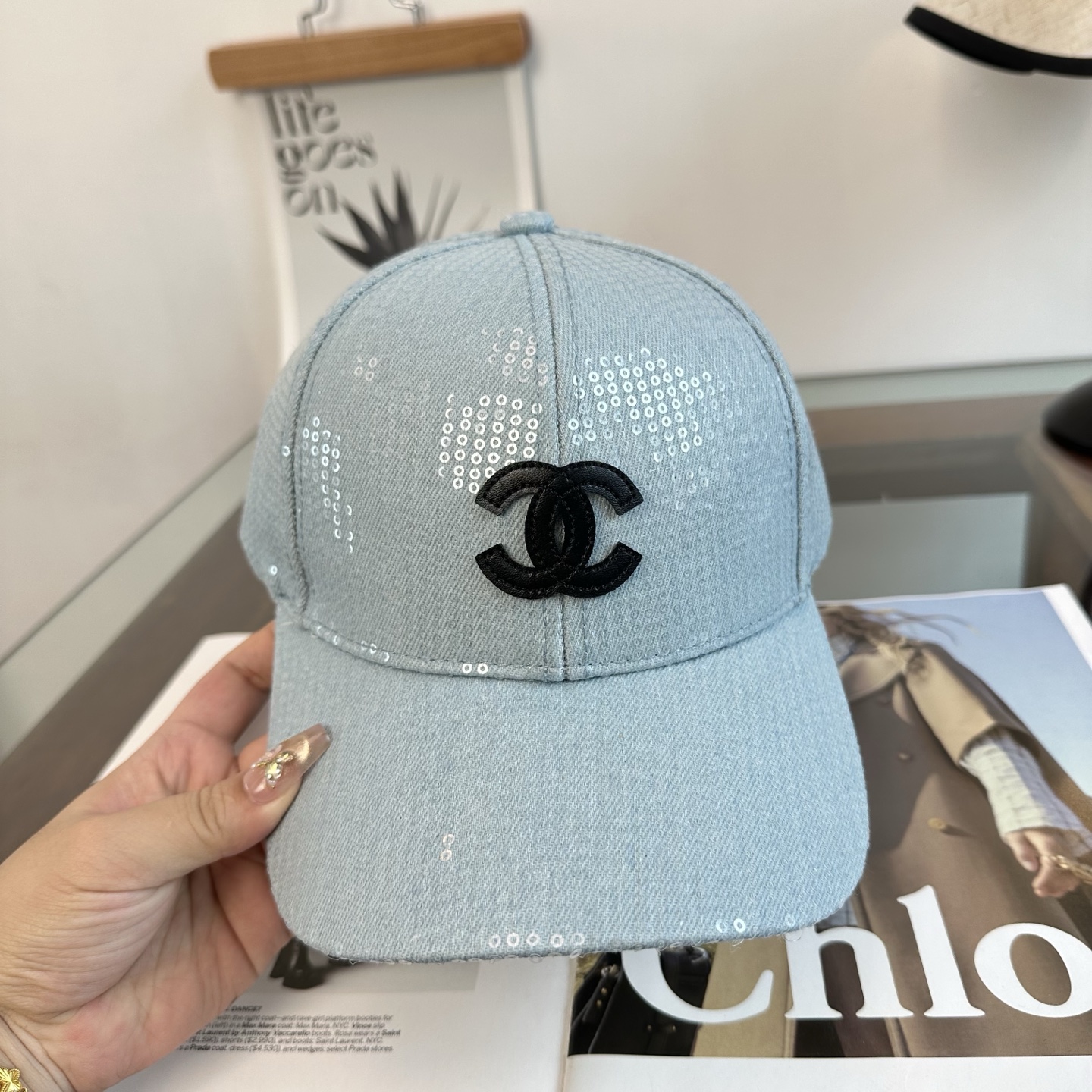 CHANEL香奈儿 新款简约logo棒球帽，新款出货，大牌款超好搭配，赶紧入手！
