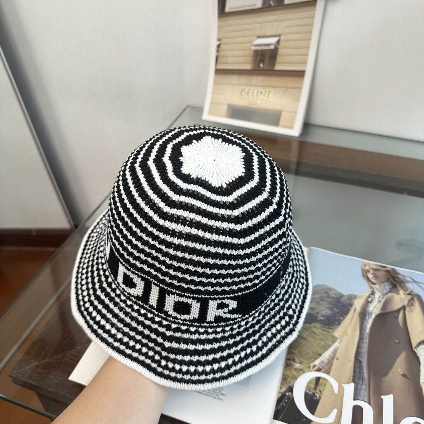Dior迪奥  2026新款可遮阳帽女透气渔夫帽度假旅游拍照时尚搭子