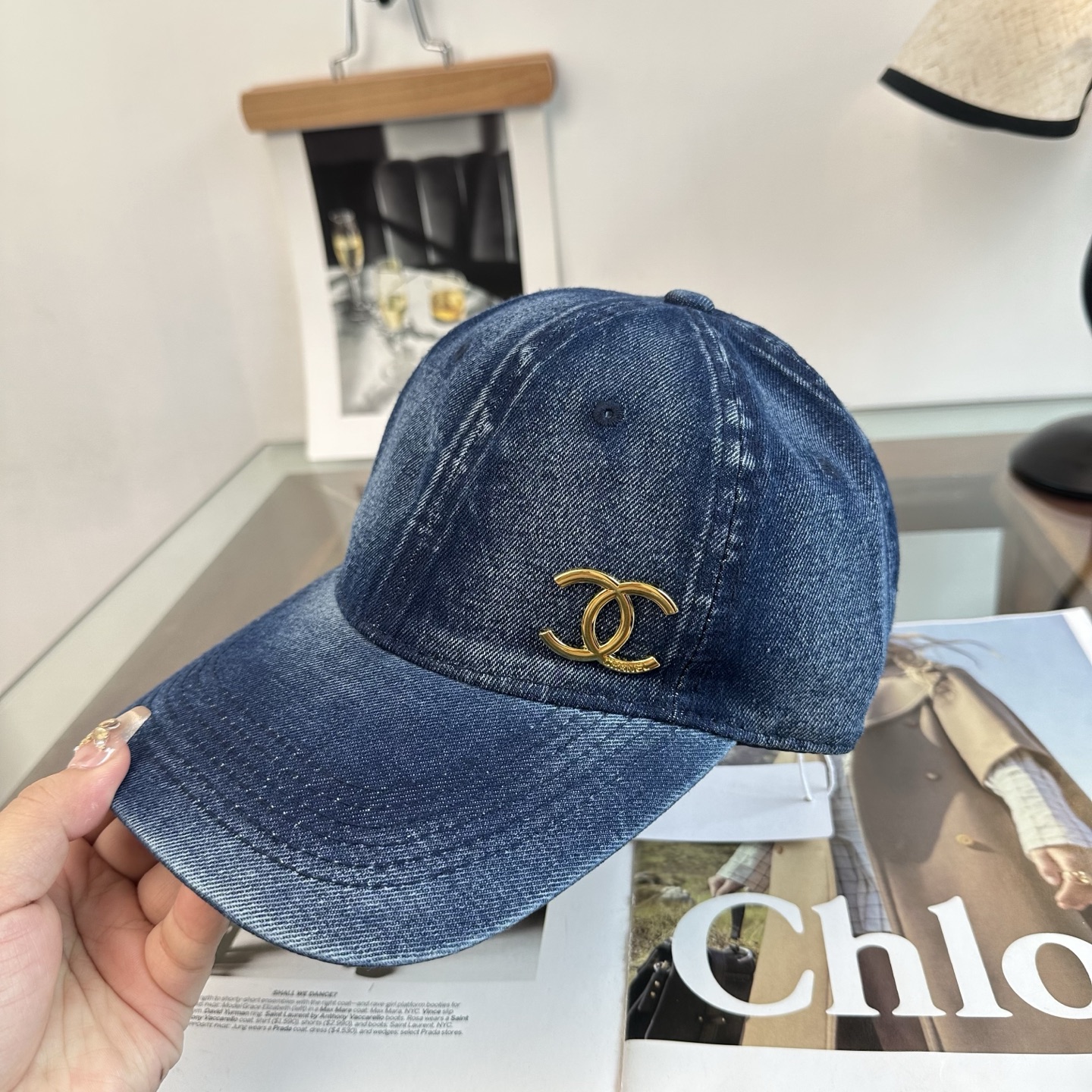 CHANEL香奈儿 新款简约logo棒球帽，新款出货，大牌款超好搭配，赶紧入手！