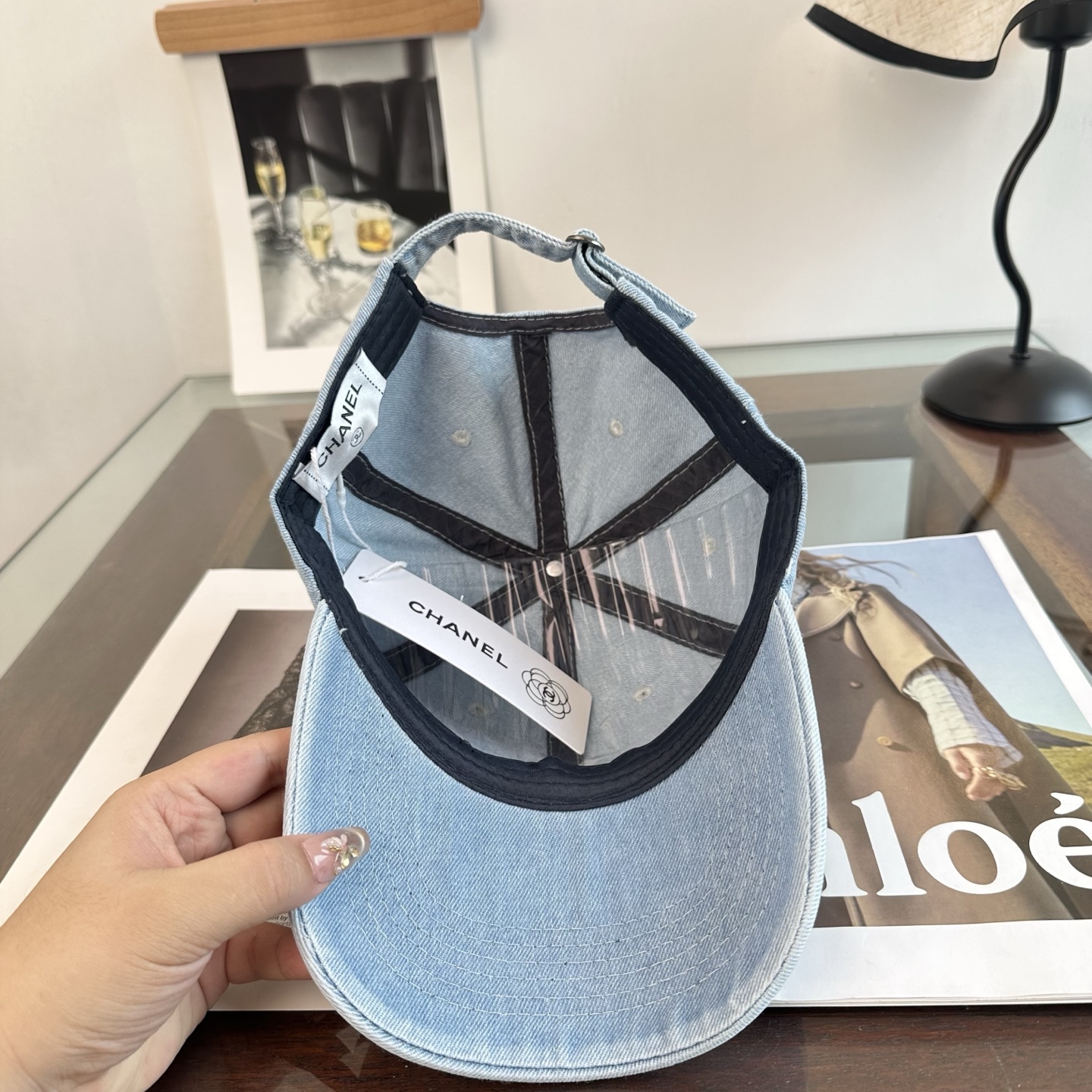 CHANEL香奈儿 新款简约logo棒球帽，新款出货，大牌款超好搭配，赶紧入手！