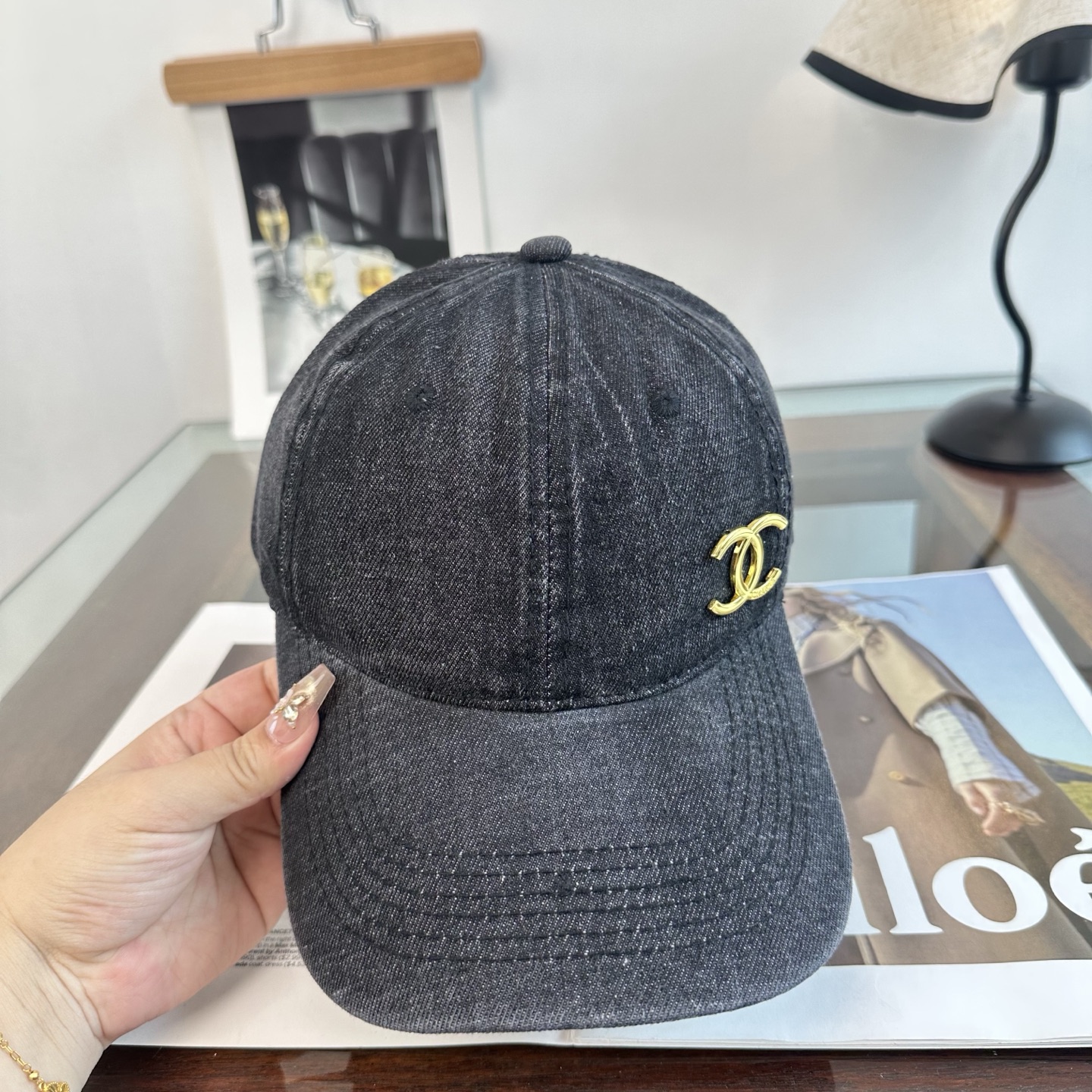 CHANEL香奈儿 新款简约logo棒球帽，新款出货，大牌款超好搭配，赶紧入手！