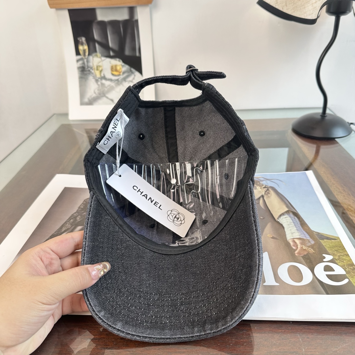 CHANEL香奈儿 新款简约logo棒球帽，新款出货，大牌款超好搭配，赶紧入手！