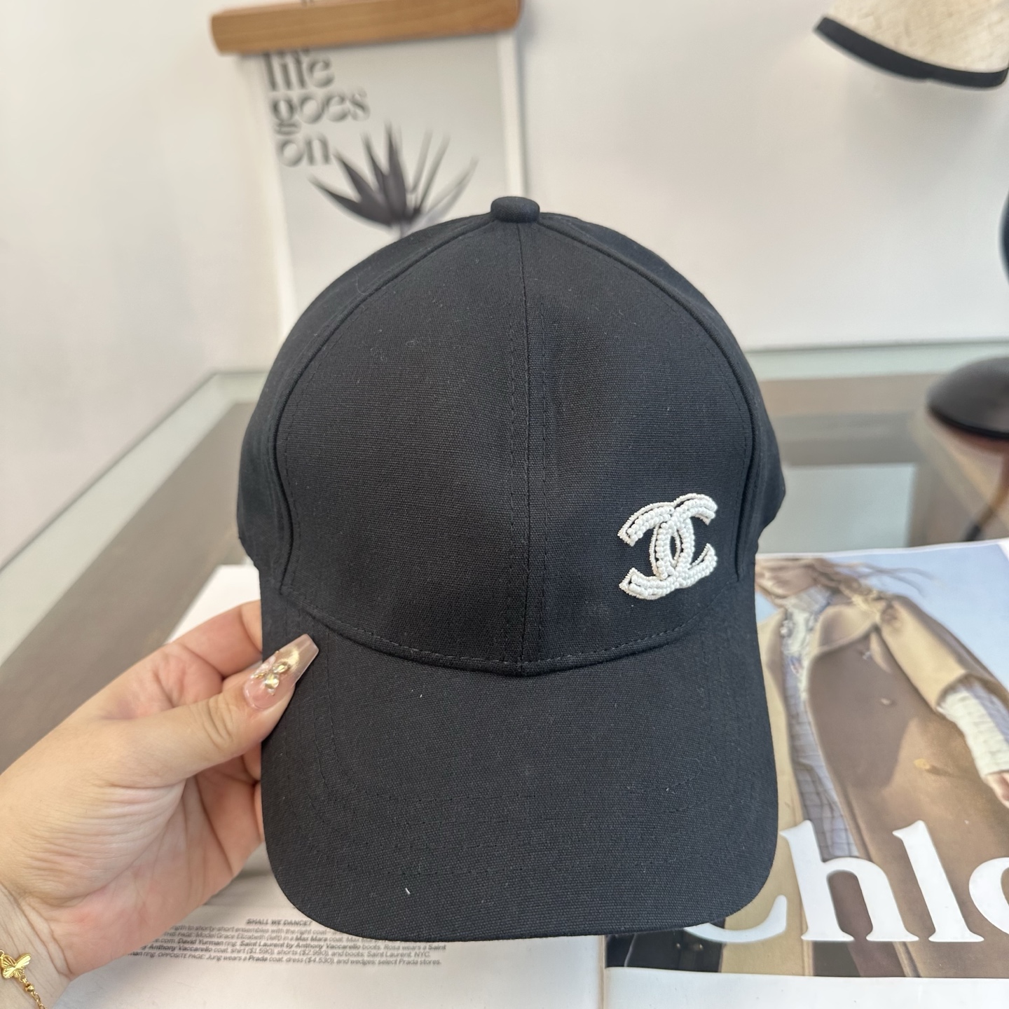 CHANEL香奈儿 新款简约logo棒球帽，新款出货，大牌款超好搭配，赶紧入手！