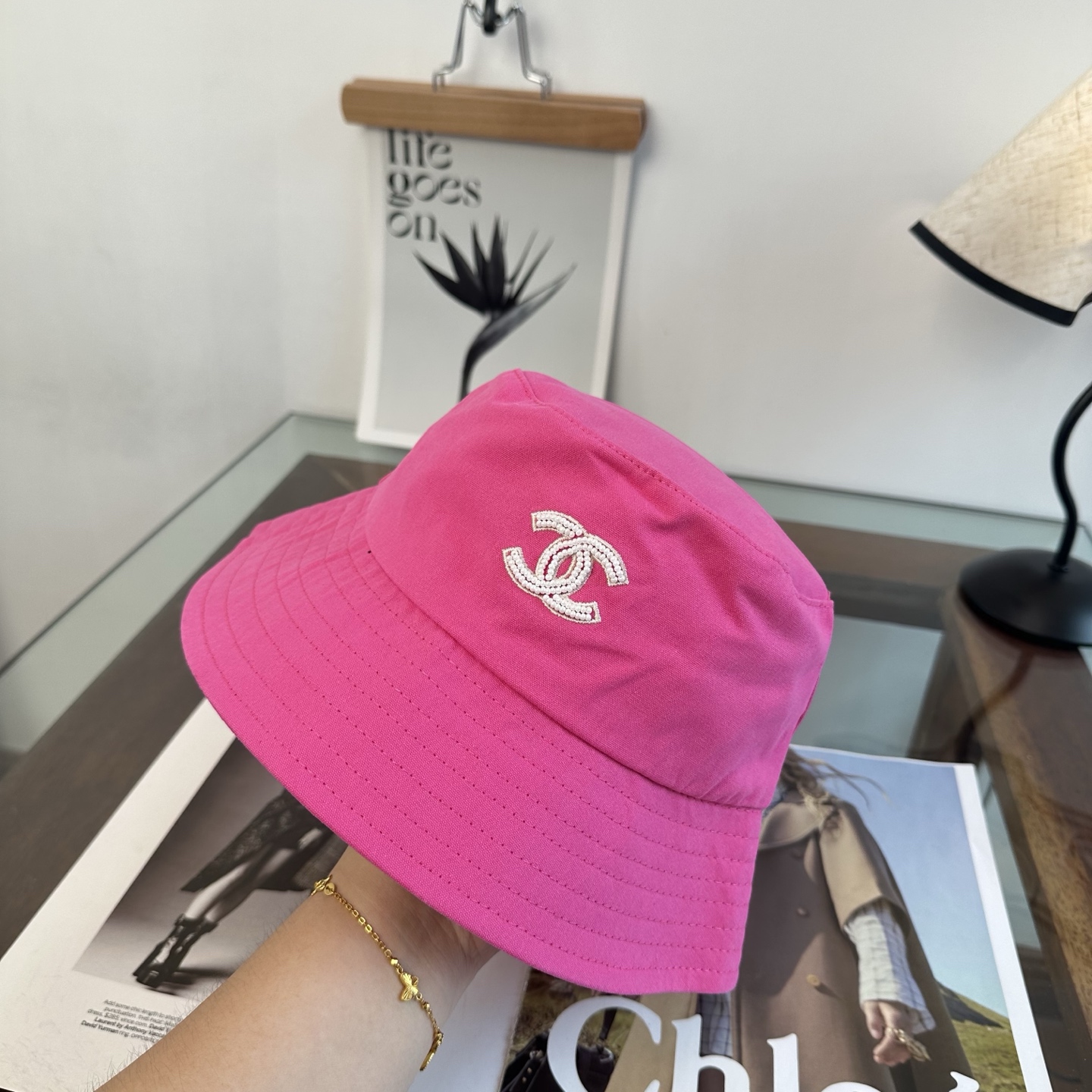 CHANEL香奈儿 2026新款可遮阳帽女透气渔夫帽度假旅游拍照时尚搭子