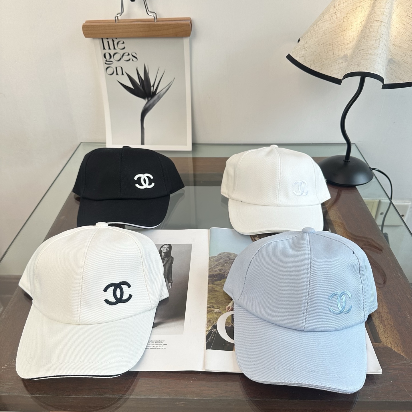 CHANEL香奈儿 新款简约logo棒球帽，新款出货，大牌款超好搭配，赶紧入手！