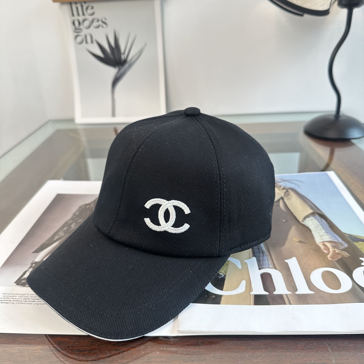 CHANEL香奈儿 新款简约logo棒球帽，新款出货，大牌款超好搭配，赶紧入手！