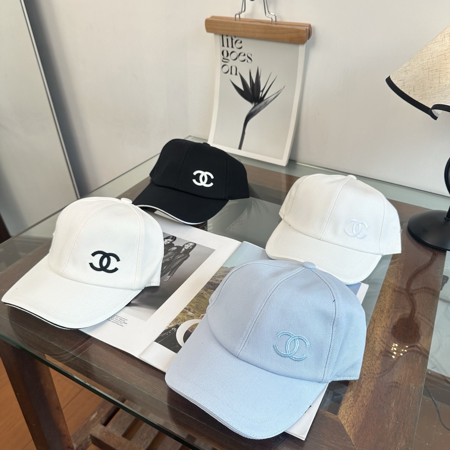 CHANEL香奈儿 新款简约logo棒球帽，新款出货，大牌款超好搭配，赶紧入手！