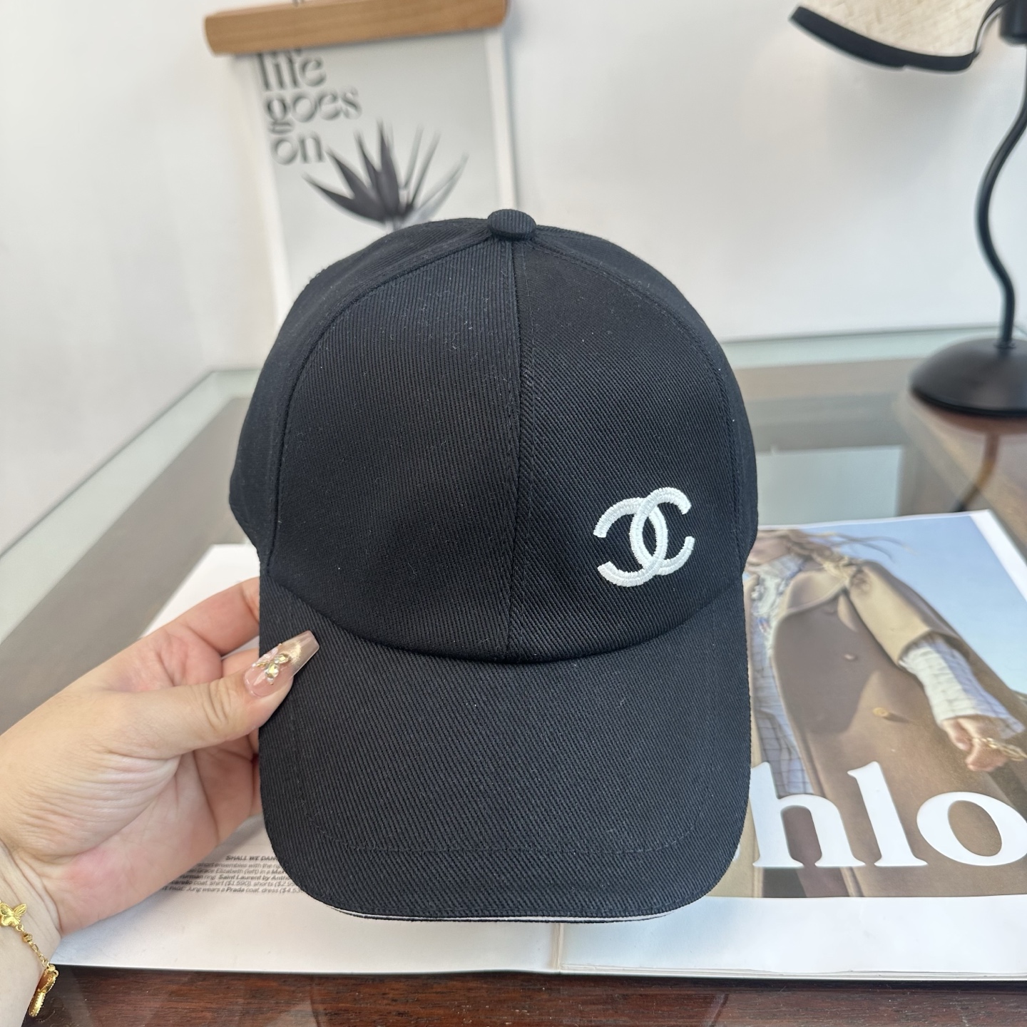 CHANEL香奈儿 新款简约logo棒球帽，新款出货，大牌款超好搭配，赶紧入手！