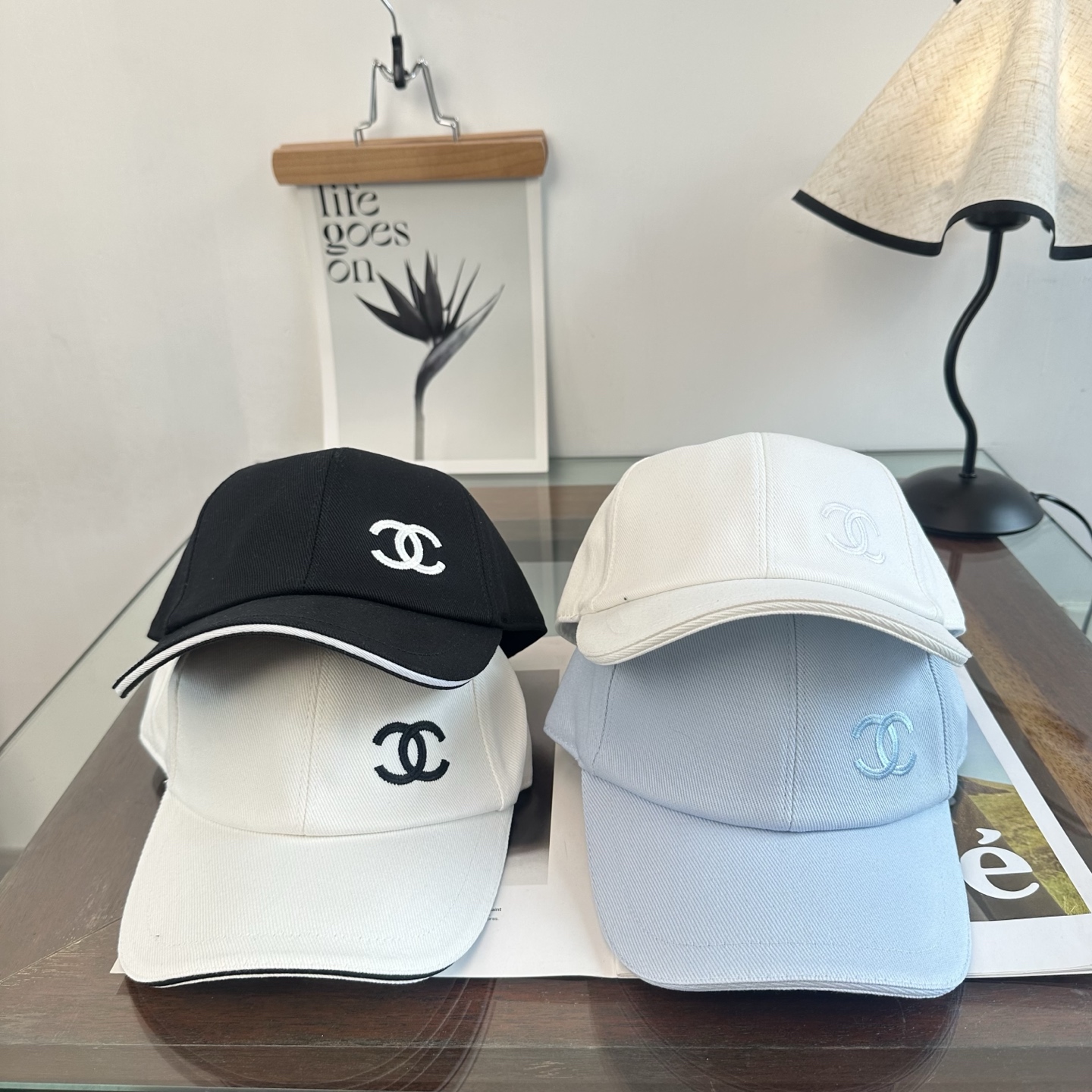 CHANEL香奈儿 新款简约logo棒球帽，新款出货，大牌款超好搭配，赶紧入手！