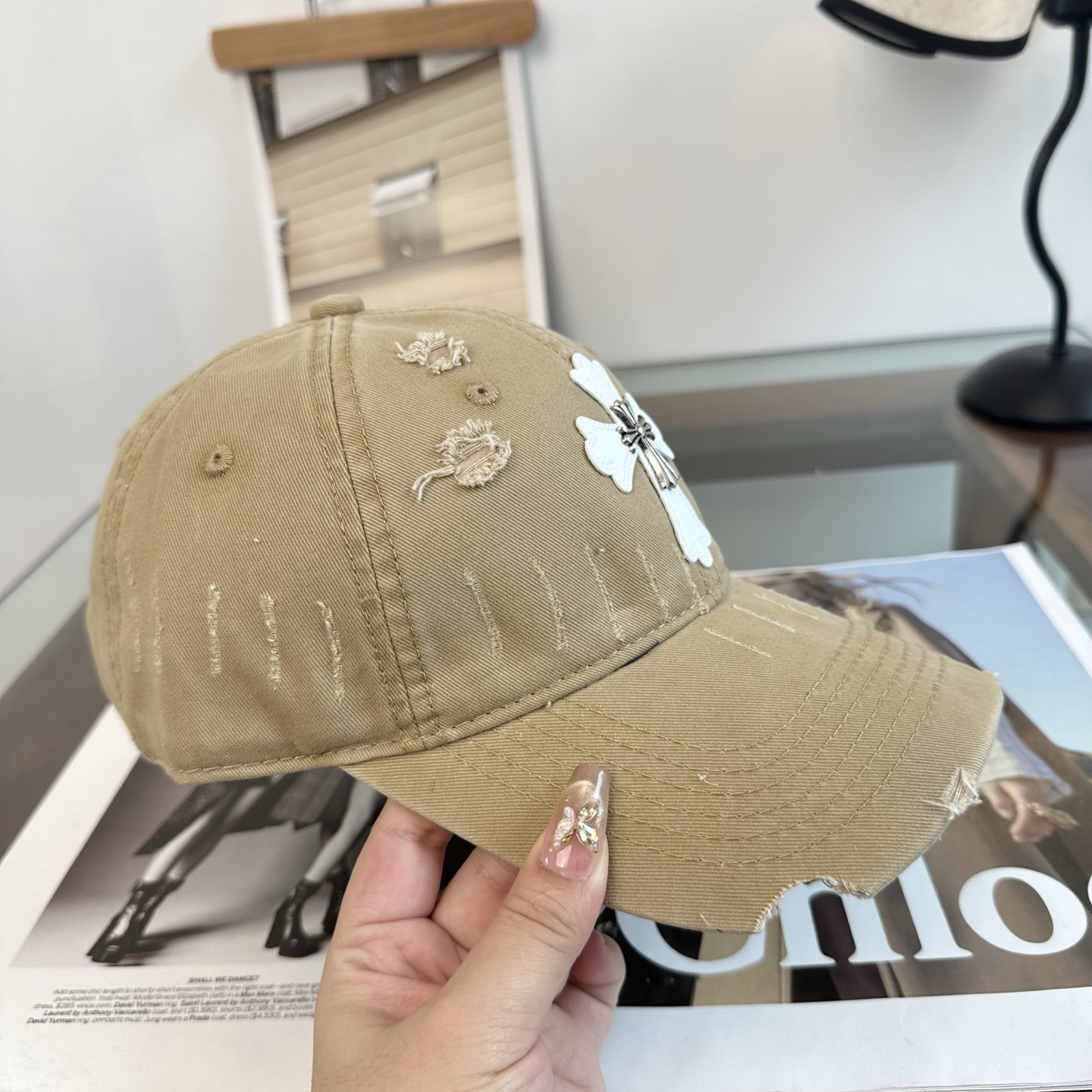 Chrome hearts 克罗心 新款十字架 高品质棒球帽，高端定制版！网红时尚博主同款！墙裂推荐！质