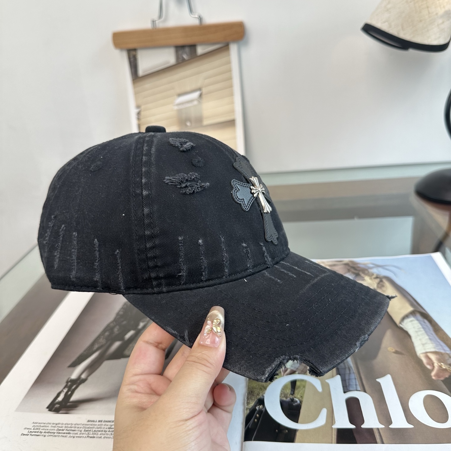 Chrome hearts 克罗心 新款十字架 高品质棒球帽，高端定制版！网红时尚博主同款！墙裂推荐！质