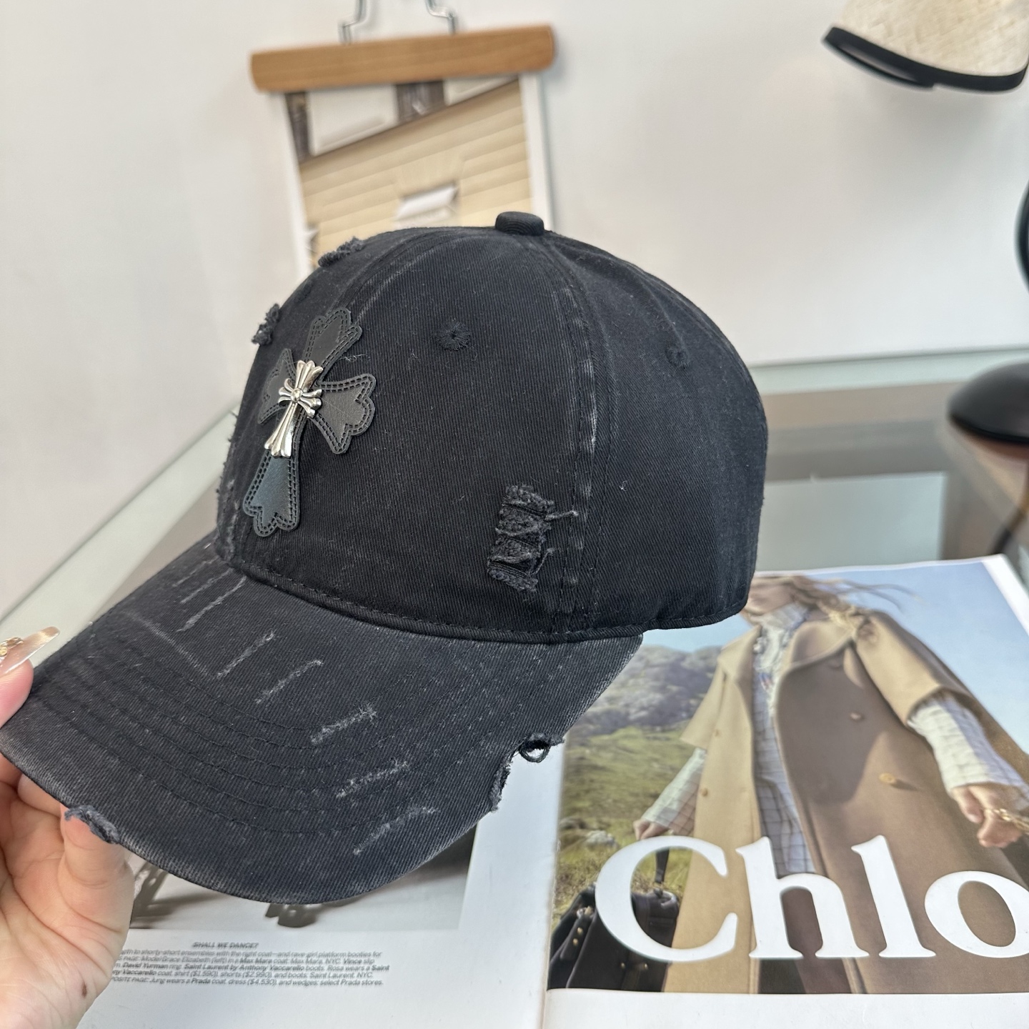 Chrome hearts 克罗心 新款十字架 高品质棒球帽，高端定制版！网红时尚博主同款！墙裂推荐！质
