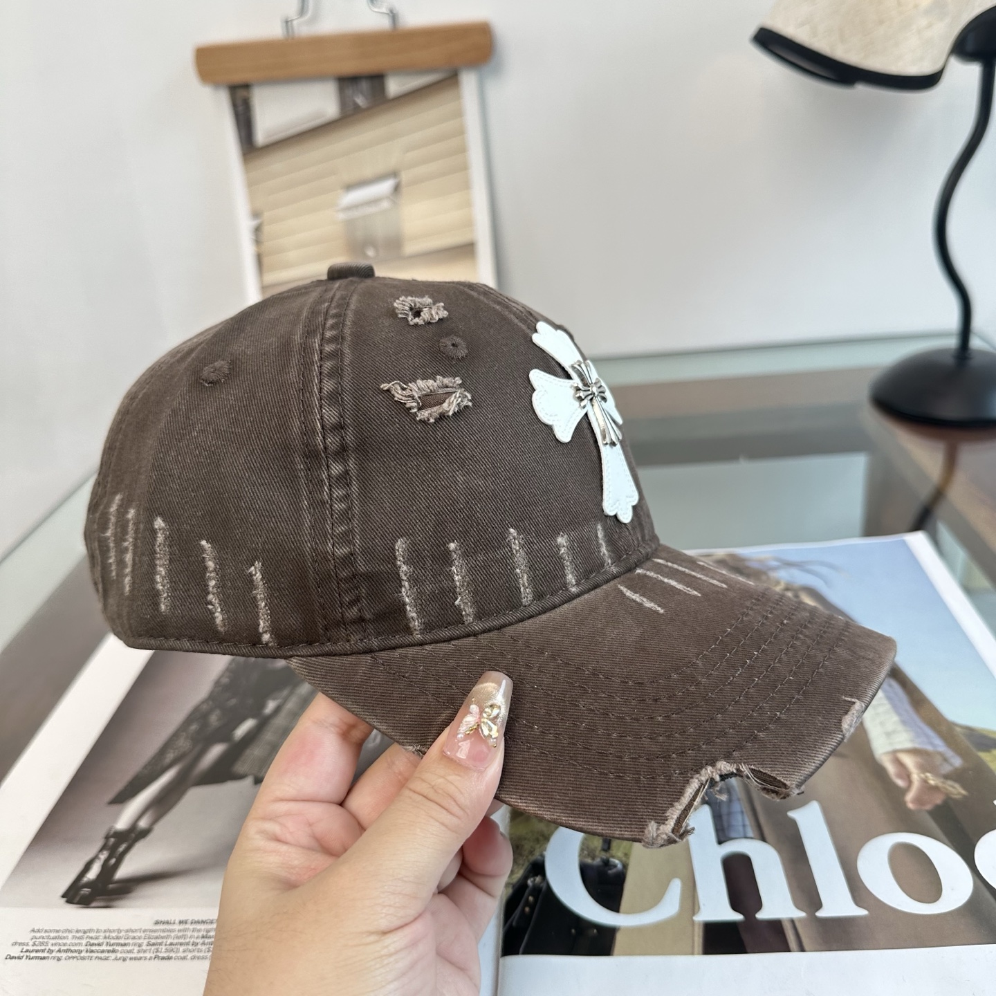 Chrome hearts 克罗心 新款十字架 高品质棒球帽，高端定制版！网红时尚博主同款！墙裂推荐！质