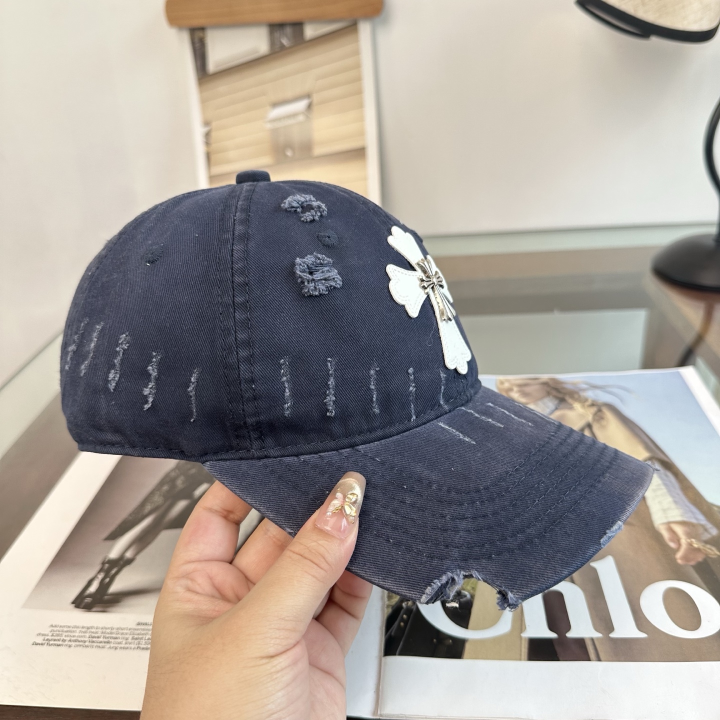 Chrome hearts 克罗心 新款十字架 高品质棒球帽，高端定制版！网红时尚博主同款！墙裂推荐！质