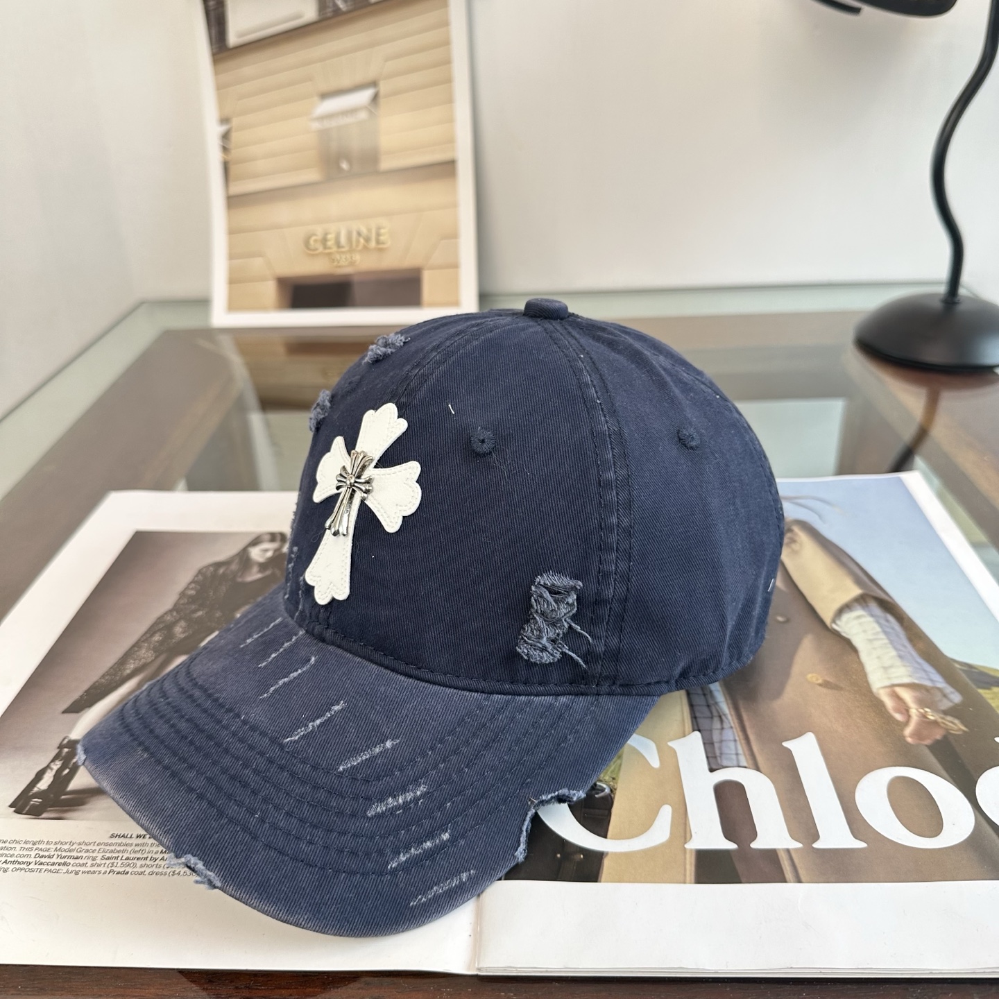 Chrome hearts 克罗心 新款十字架 高品质棒球帽，高端定制版！网红时尚博主同款！墙裂推荐！质