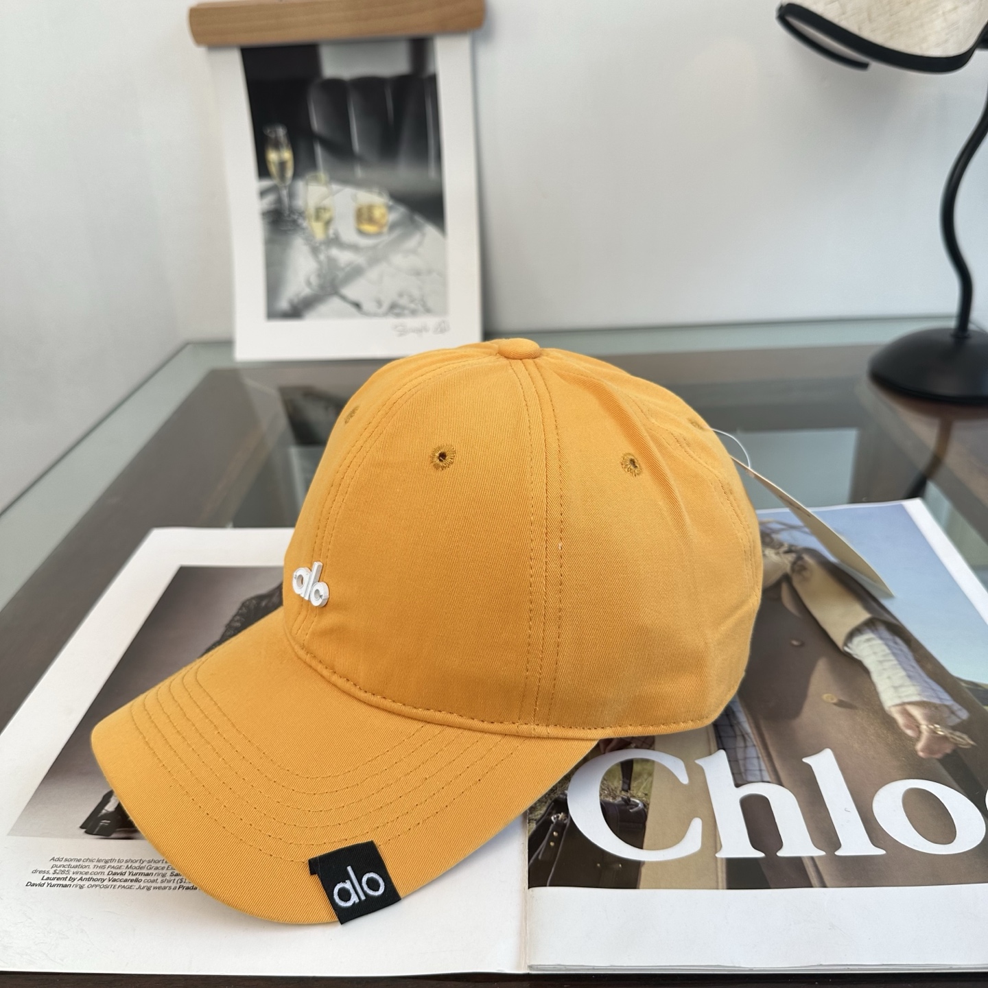 Alo 。爆款 新款棒球帽定制面料，简约时尚更透气，超火爆现货秒发