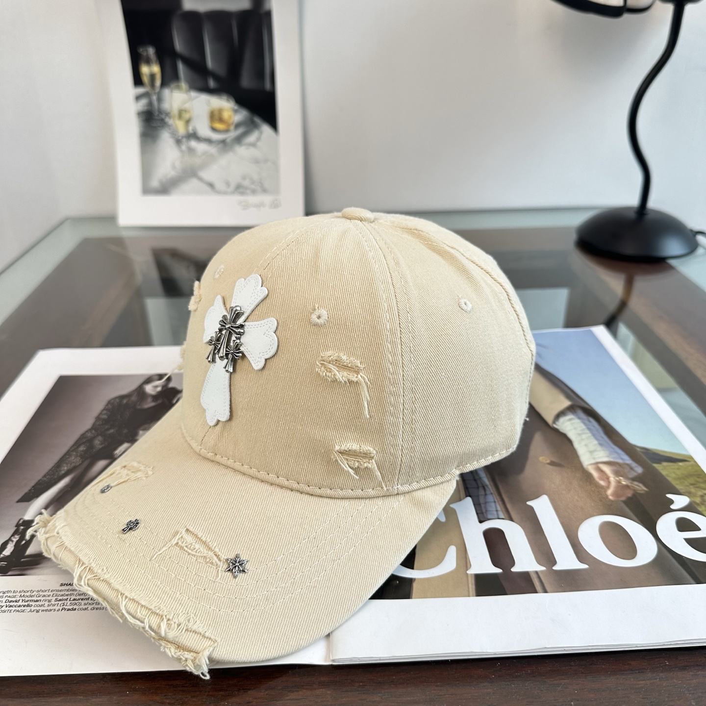 Chrome hearts 克罗心 新款十字架 高品质棒球帽，高端定制版！网红时尚博主同款！墙裂推荐！质量巨好！谁戴谁好