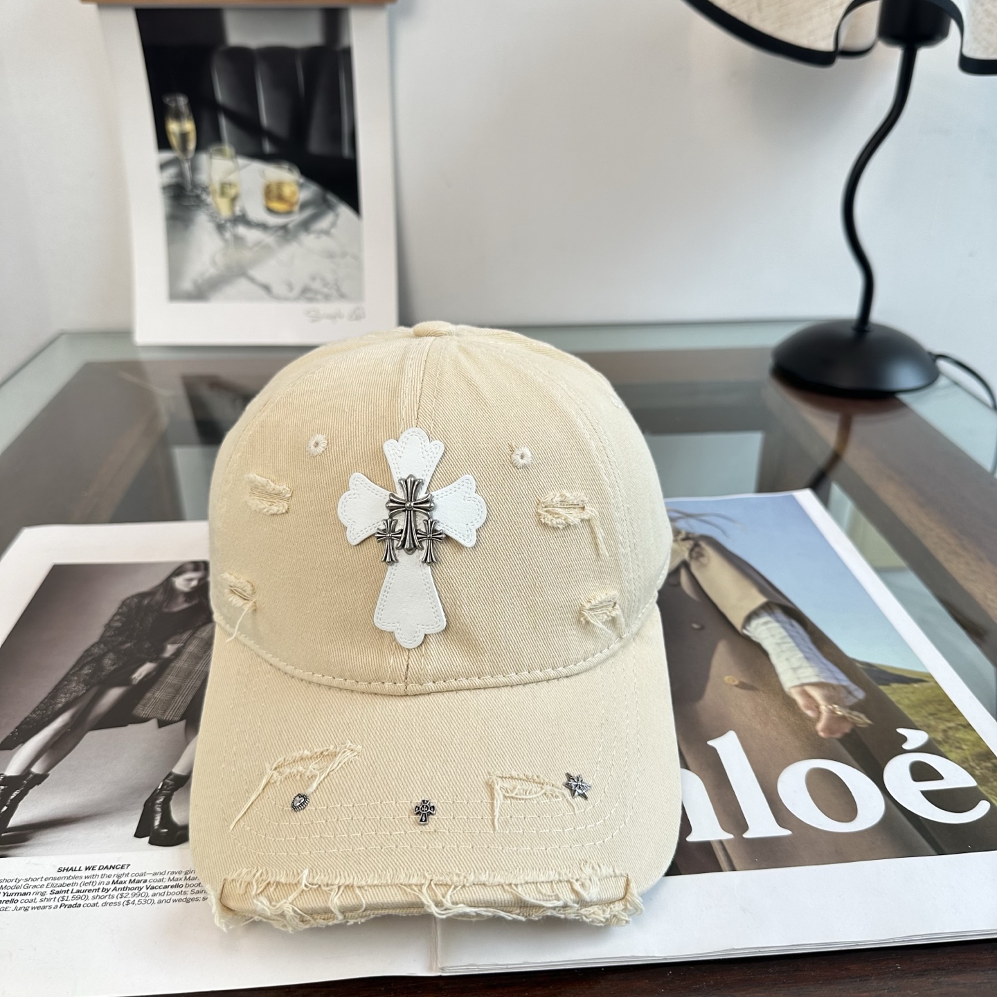 Chrome hearts 克罗心 新款十字架 高品质棒球帽，高端定制版！网红时尚博主同款！墙裂推荐！质量巨好！谁戴谁好