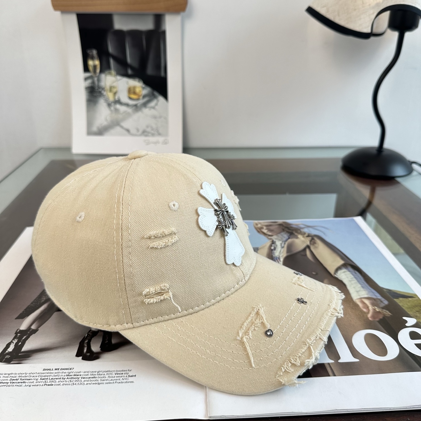 Chrome hearts 克罗心 新款十字架 高品质棒球帽，高端定制版！网红时尚博主同款！墙裂推荐！质量巨好！谁戴谁好