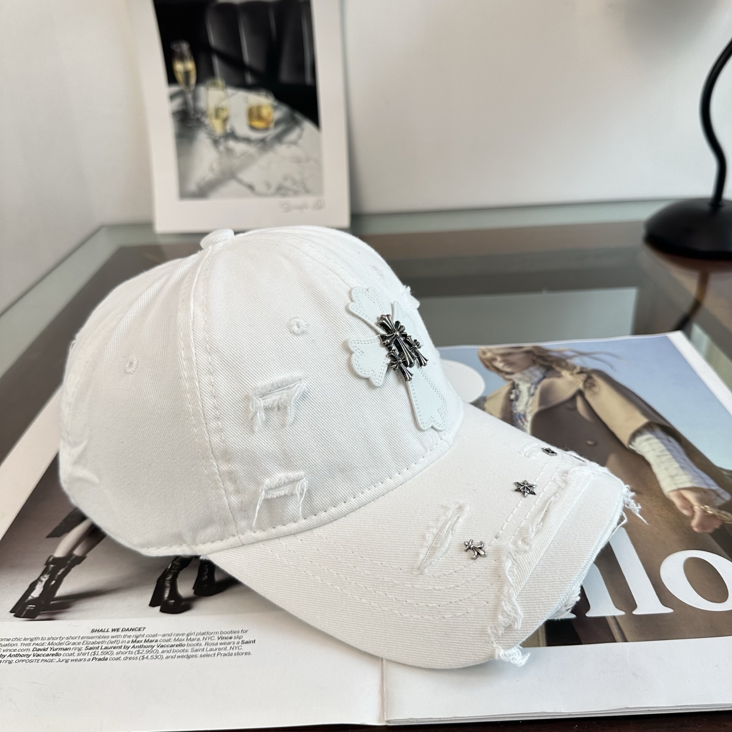 Chrome hearts 克罗心 新款十字架 高品质棒球帽，高端定制版！网红时尚博主同款！墙裂推荐！质量巨好！谁戴谁好