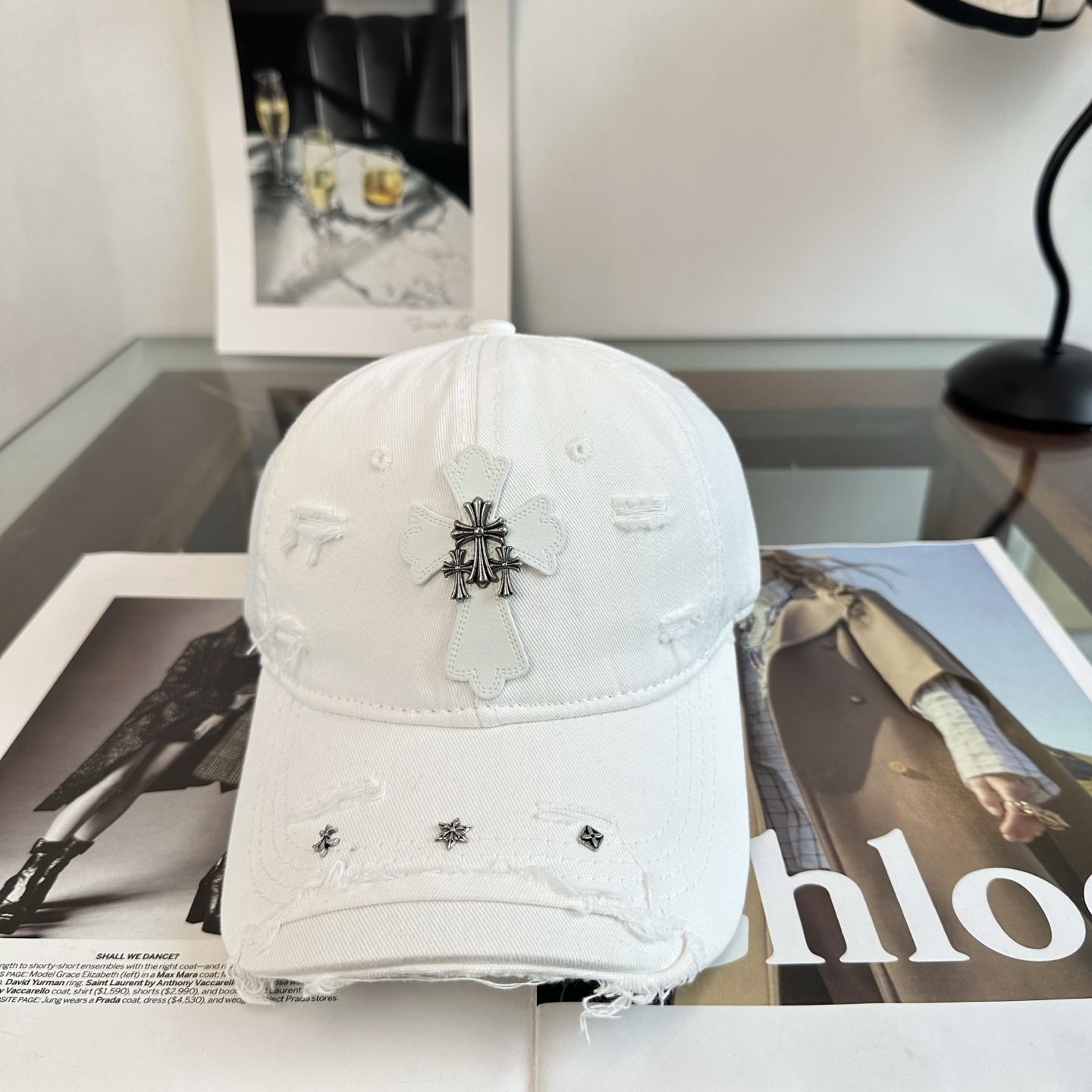 Chrome hearts 克罗心 新款十字架 高品质棒球帽，高端定制版！网红时尚博主同款！墙裂推荐！质量巨好！谁戴谁好