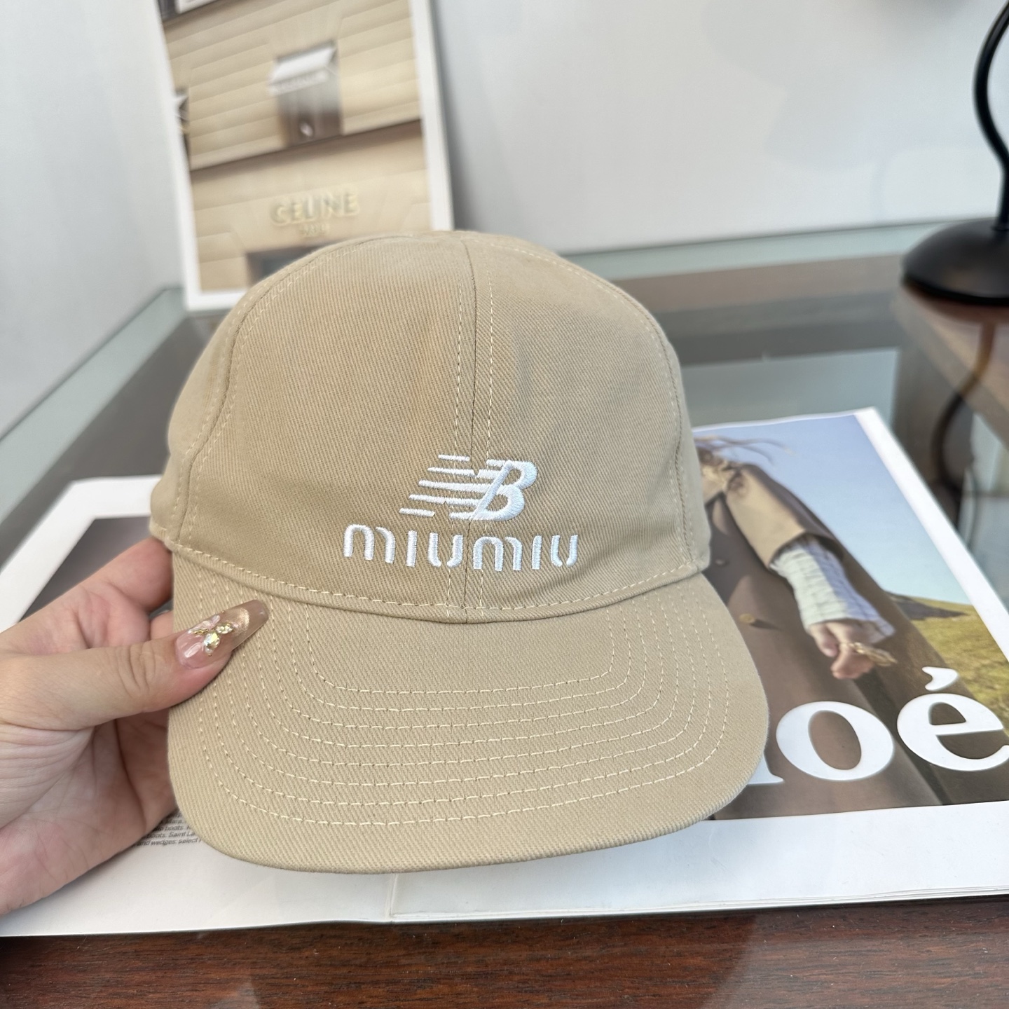 谬谬miumiu 原单 新款棒球帽，正品开模订制，原版做工细致质量超赞！