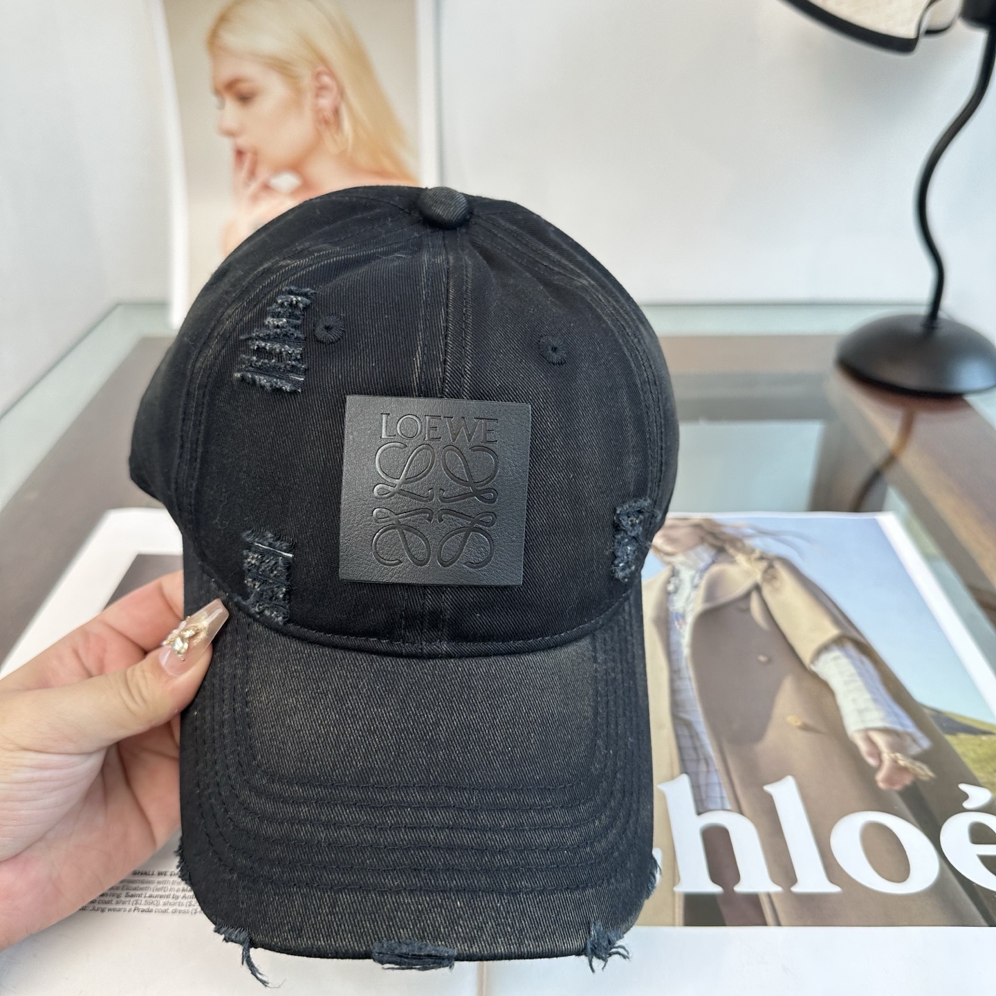 LOEWE【罗意威】新款刺绣棒球帽，专柜同步出货，大牌款超好搭配，赶紧入手