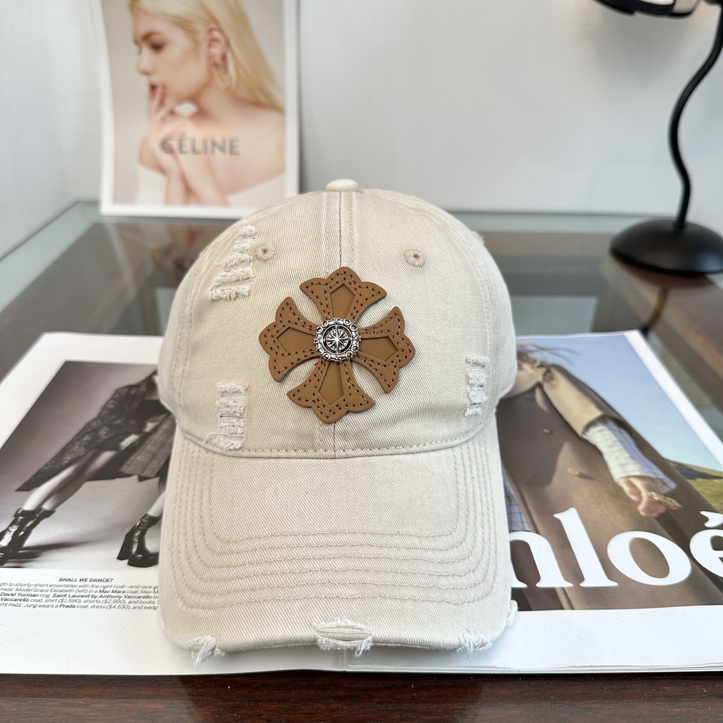 Chrome hearts 克罗心 新款十字架 高品质棒球帽，高端定制版！网红时尚博主同款！墙裂推荐！质量巨好！谁戴谁好