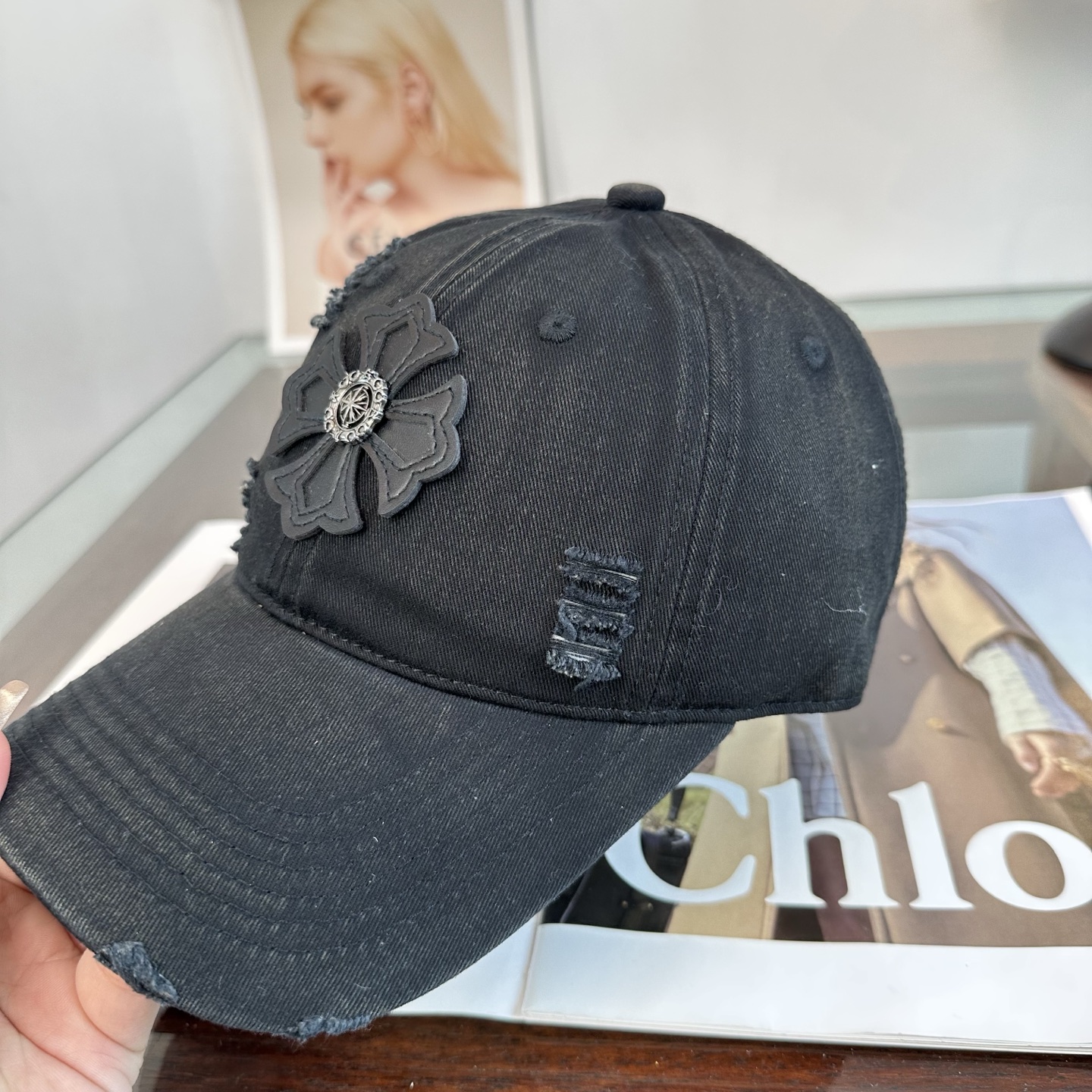 Chrome hearts 克罗心 新款十字架 高品质棒球帽，高端定制版！网红时尚博主同款！墙裂推荐！质量巨好！谁戴谁好