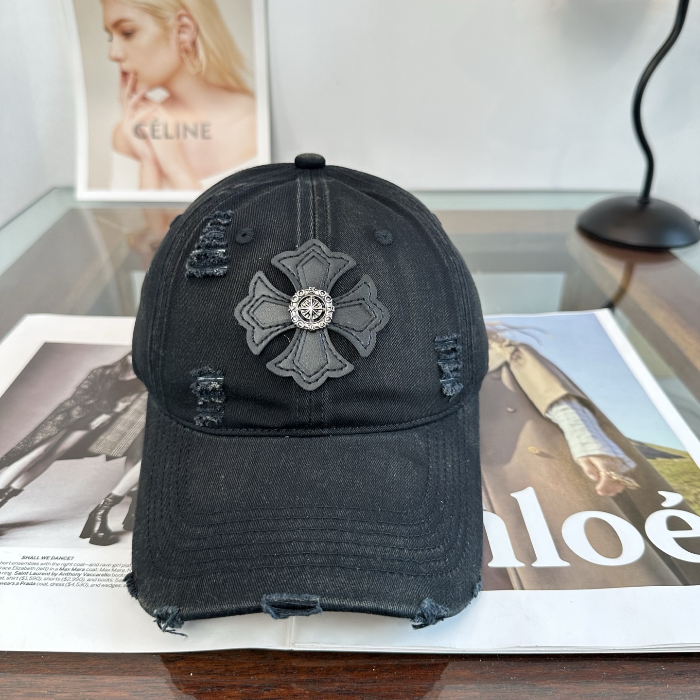 Chrome hearts 克罗心 新款十字架 高品质棒球帽，高端定制版！网红时尚博主同款！墙裂推荐！质量巨好！谁戴谁好