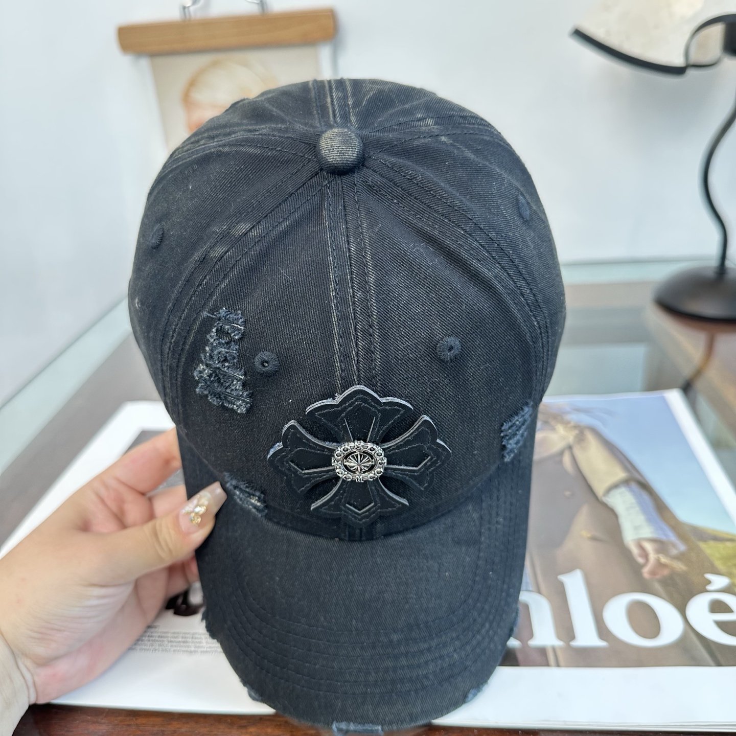 Chrome hearts 克罗心 新款十字架 高品质棒球帽，高端定制版！网红时尚博主同款！墙裂推荐！质量巨好！谁戴谁好
