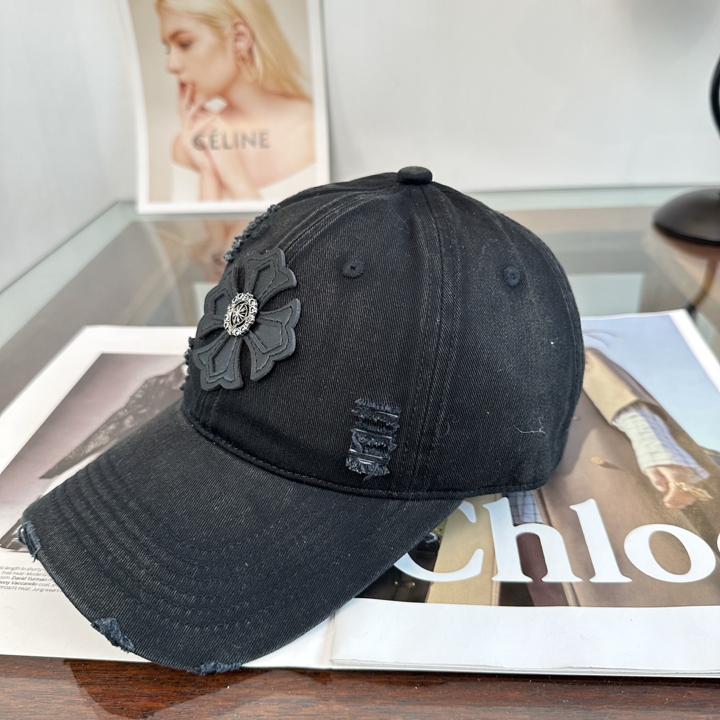 Chrome hearts 克罗心 新款十字架 高品质棒球帽，高端定制版！网红时尚博主同款！墙裂推荐！质量巨好！谁戴谁好