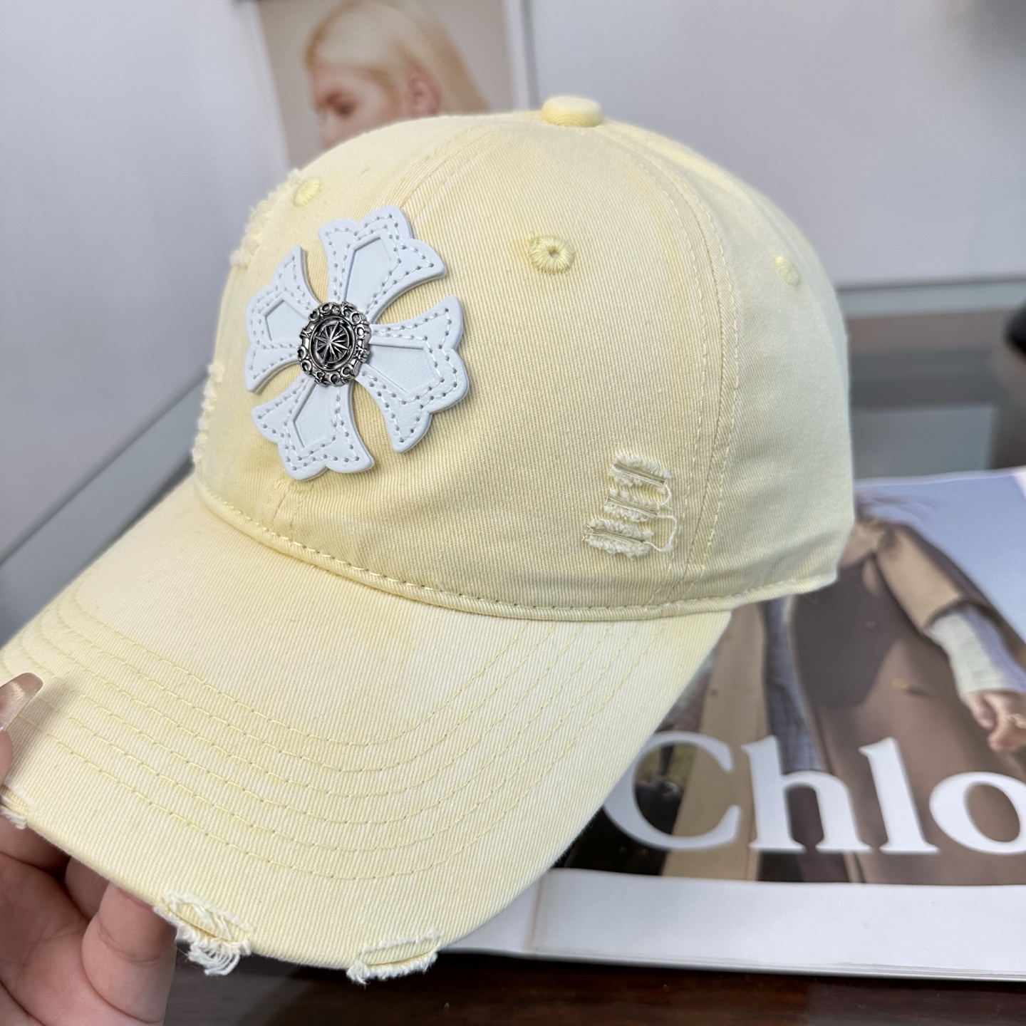 Chrome hearts 克罗心 新款十字架 高品质棒球帽，高端定制版！网红时尚博主同款！墙裂推荐！质量巨好！谁戴谁好