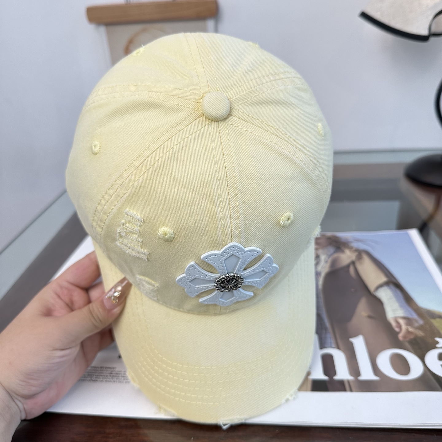 Chrome hearts 克罗心 新款十字架 高品质棒球帽，高端定制版！网红时尚博主同款！墙裂推荐！质量巨好！谁戴谁好