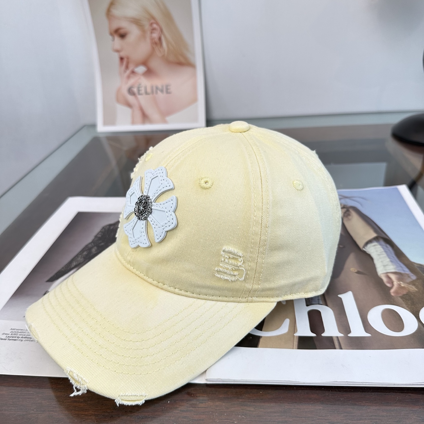 Chrome hearts 克罗心 新款十字架 高品质棒球帽，高端定制版！网红时尚博主同款！墙裂推荐！质量巨好！谁戴谁好