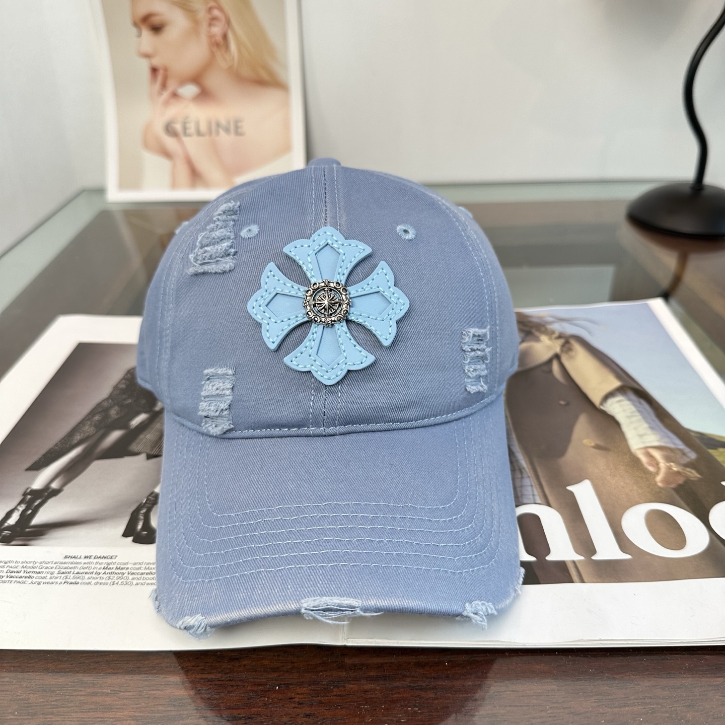 Chrome hearts 克罗心 新款十字架 高品质棒球帽，高端定制版！网红时尚博主同款！墙裂推荐！质量巨好！谁戴谁好