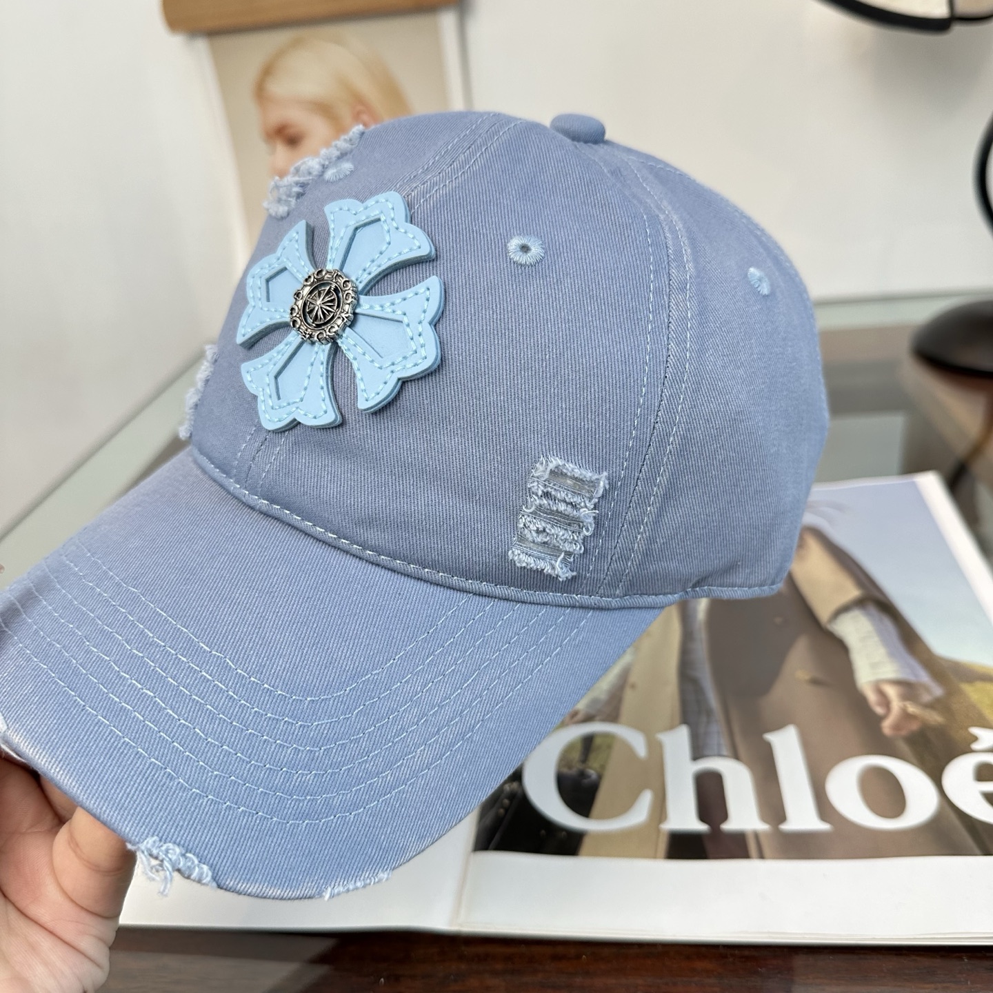 Chrome hearts 克罗心 新款十字架 高品质棒球帽，高端定制版！网红时尚博主同款！墙裂推荐！质量巨好！谁戴谁好