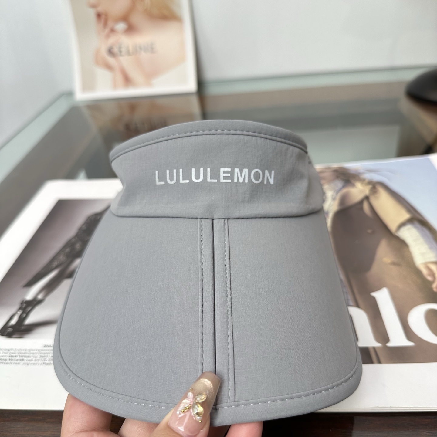 lululemon 防晒空顶帽子女夏季时尚大帽 檐遮阳帽防紫外线女