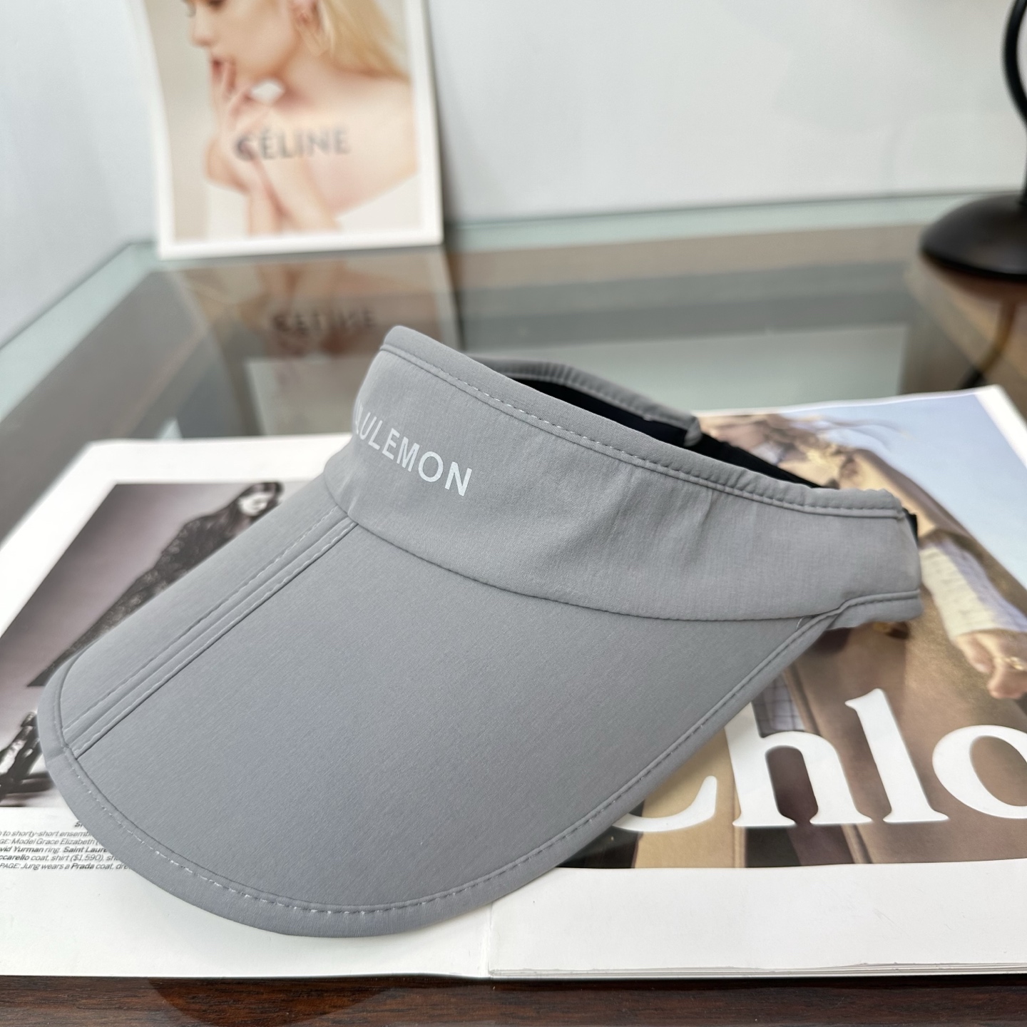 lululemon 防晒空顶帽子女夏季时尚大帽 檐遮阳帽防紫外线女