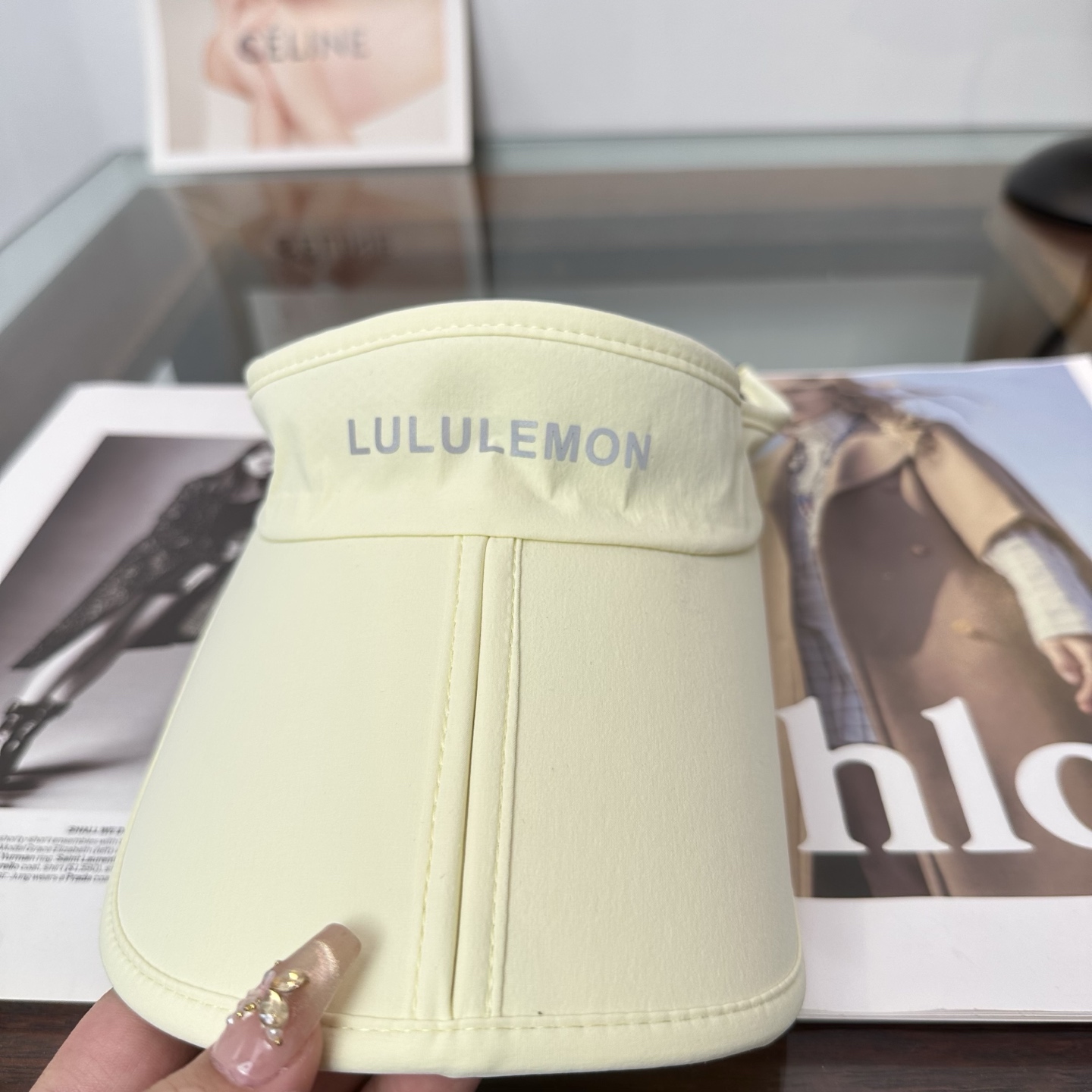 lululemon 防晒空顶帽子女夏季时尚大帽 檐遮阳帽防紫外线女