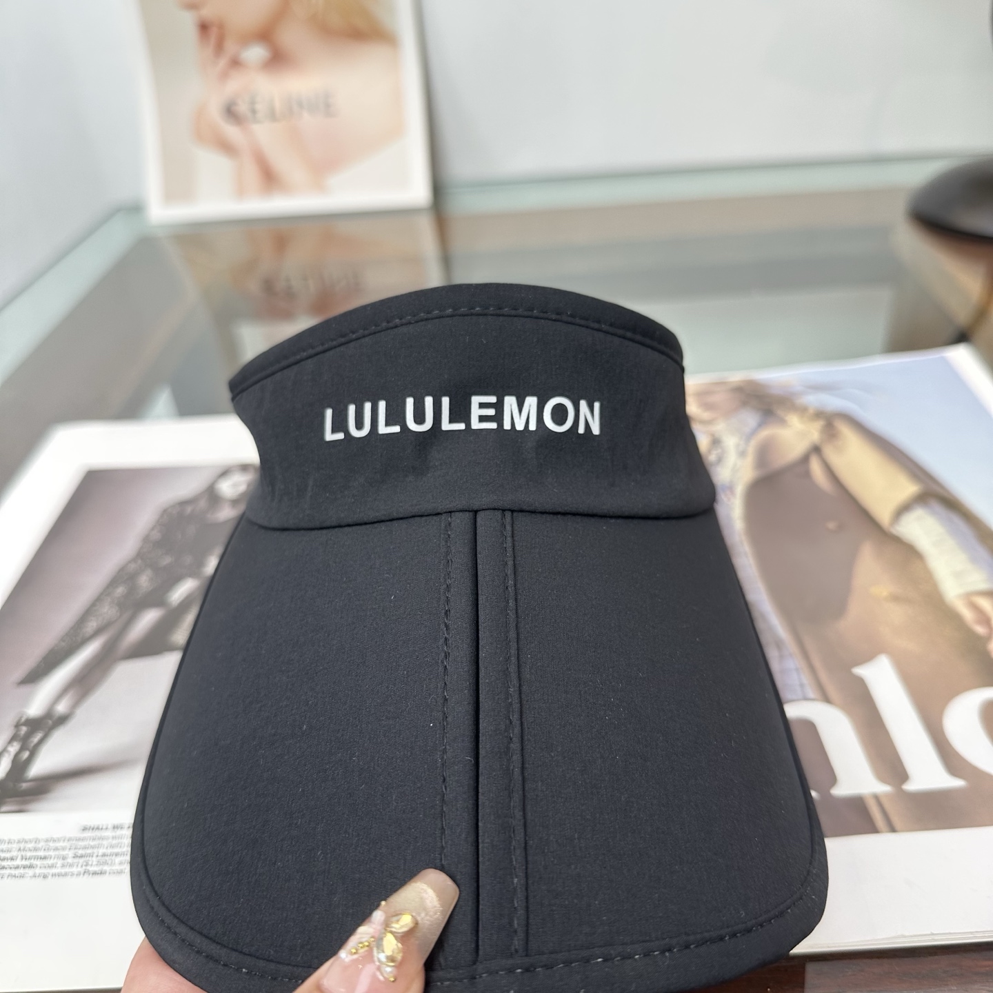 lululemon 防晒空顶帽子女夏季时尚大帽 檐遮阳帽防紫外线女