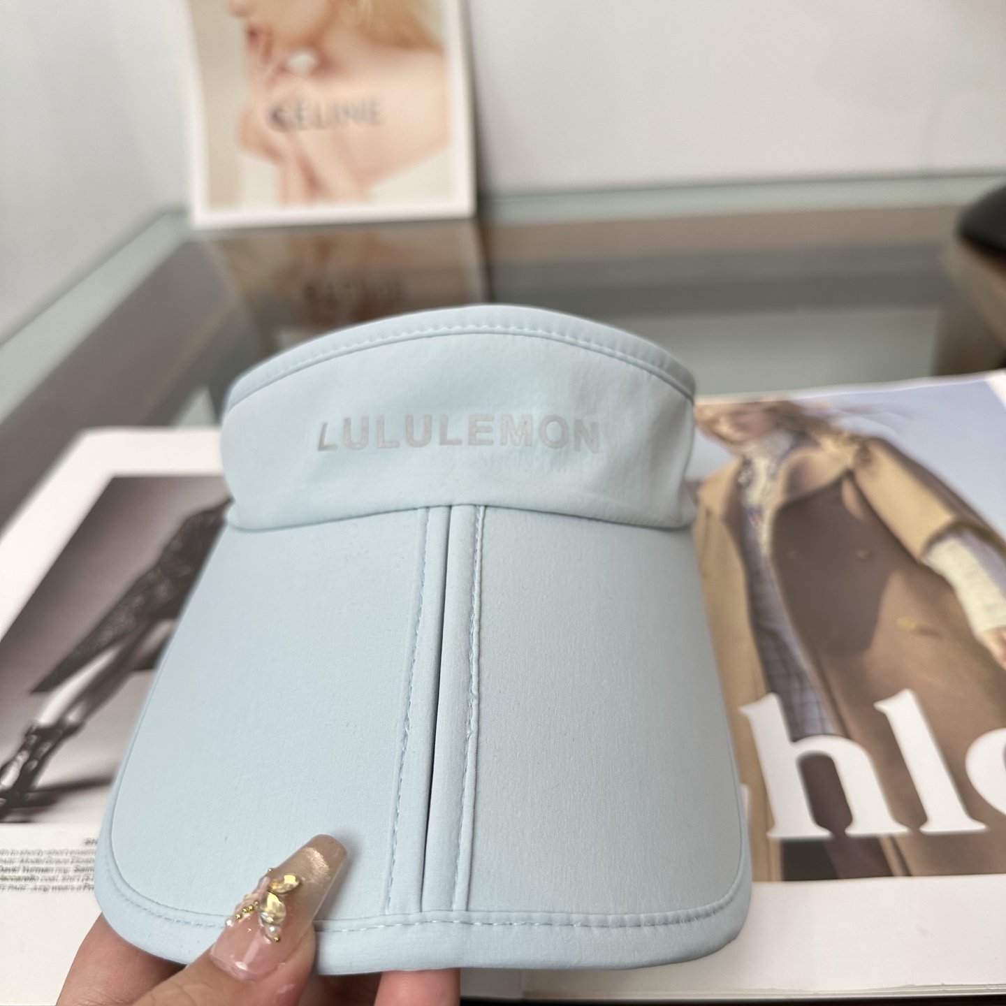 lululemon 防晒空顶帽子女夏季时尚大帽 檐遮阳帽防紫外线女
