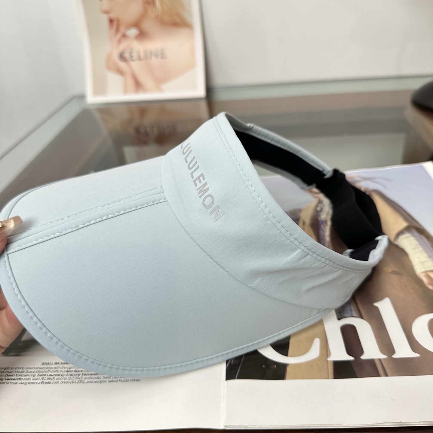 lululemon 防晒空顶帽子女夏季时尚大帽 檐遮阳帽防紫外线女
