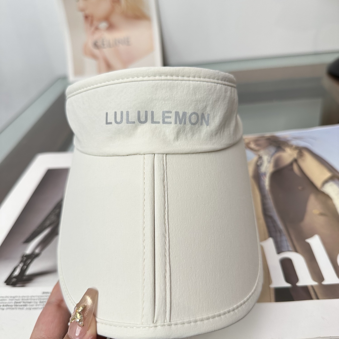 lululemon 防晒空顶帽子女夏季时尚大帽 檐遮阳帽防紫外线女